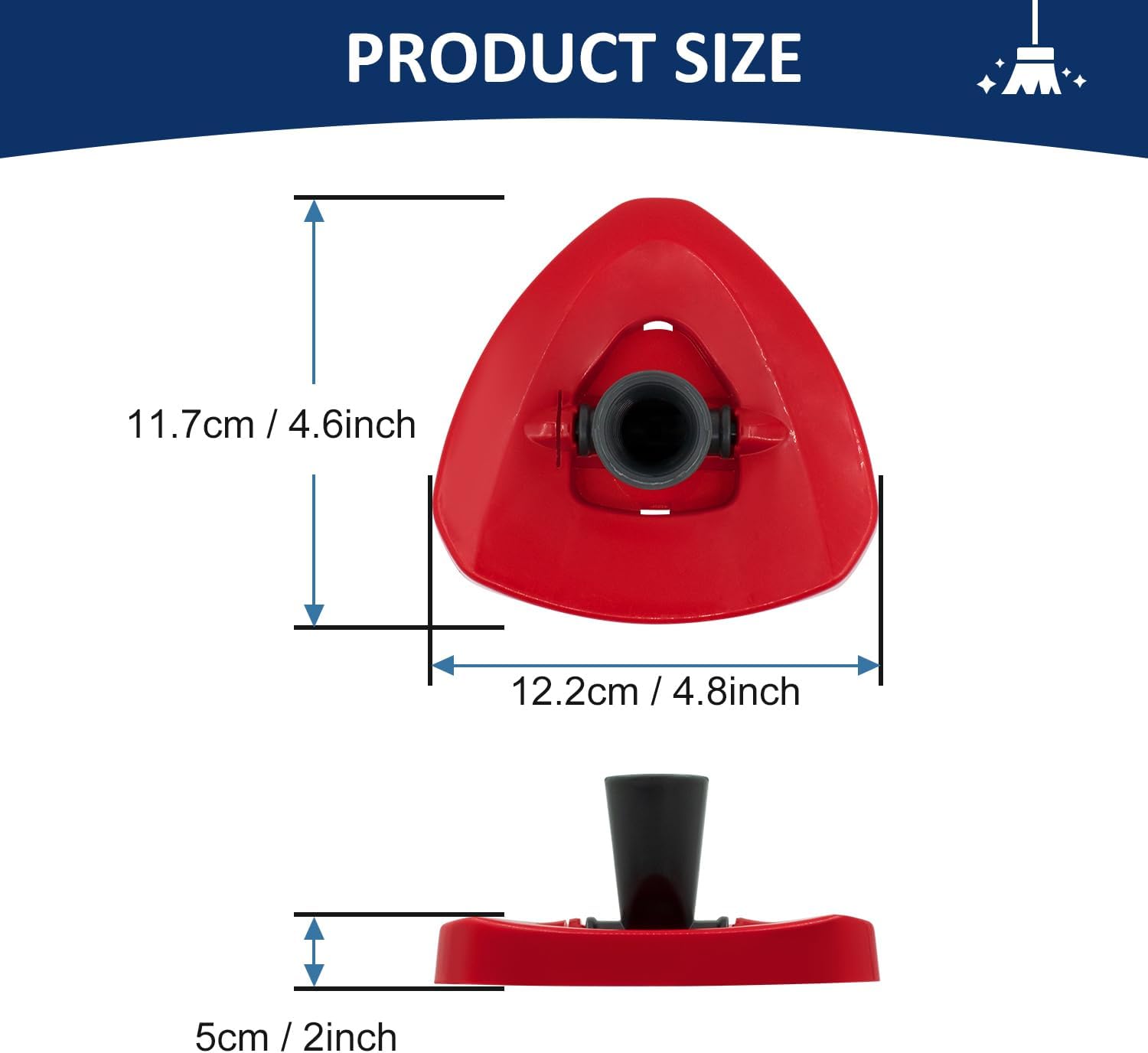 Ocedar RinseClean 2-Tank Mop Base Scrub Brush Replacement Head