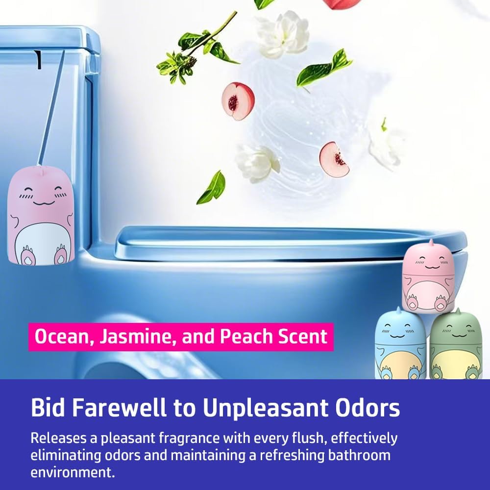CloudMades Cute Dinosaur Toilet Cleaner Bottle with Scent