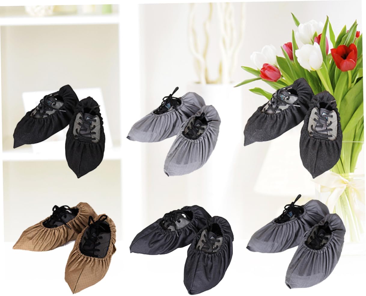 PACKOVE Mopping Shoes Cover 1 Pair Non-Slip Cleaning Shoes for Home
