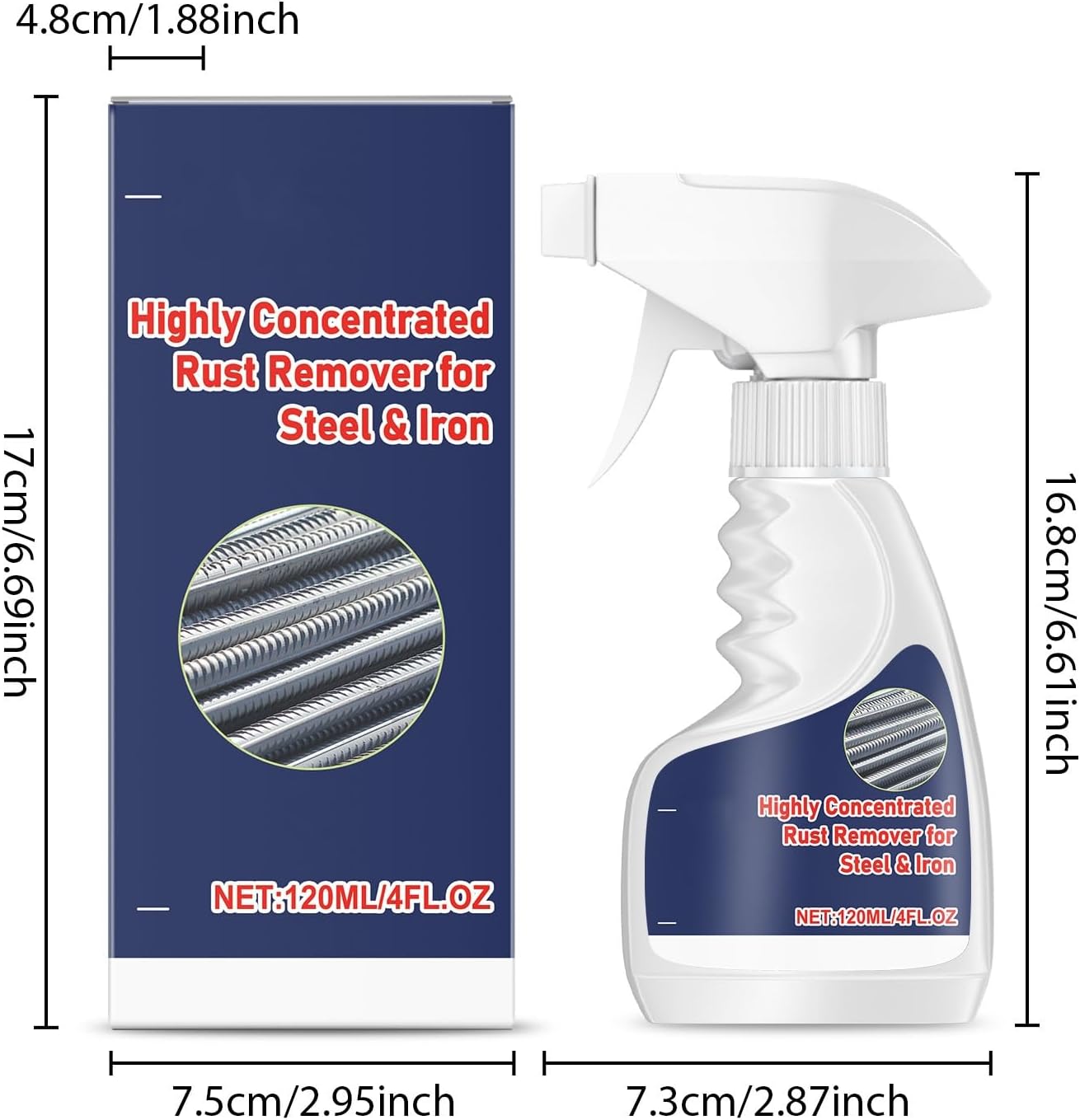 Heavy Duty Metal Rust Remover Spray with Deep Penetration