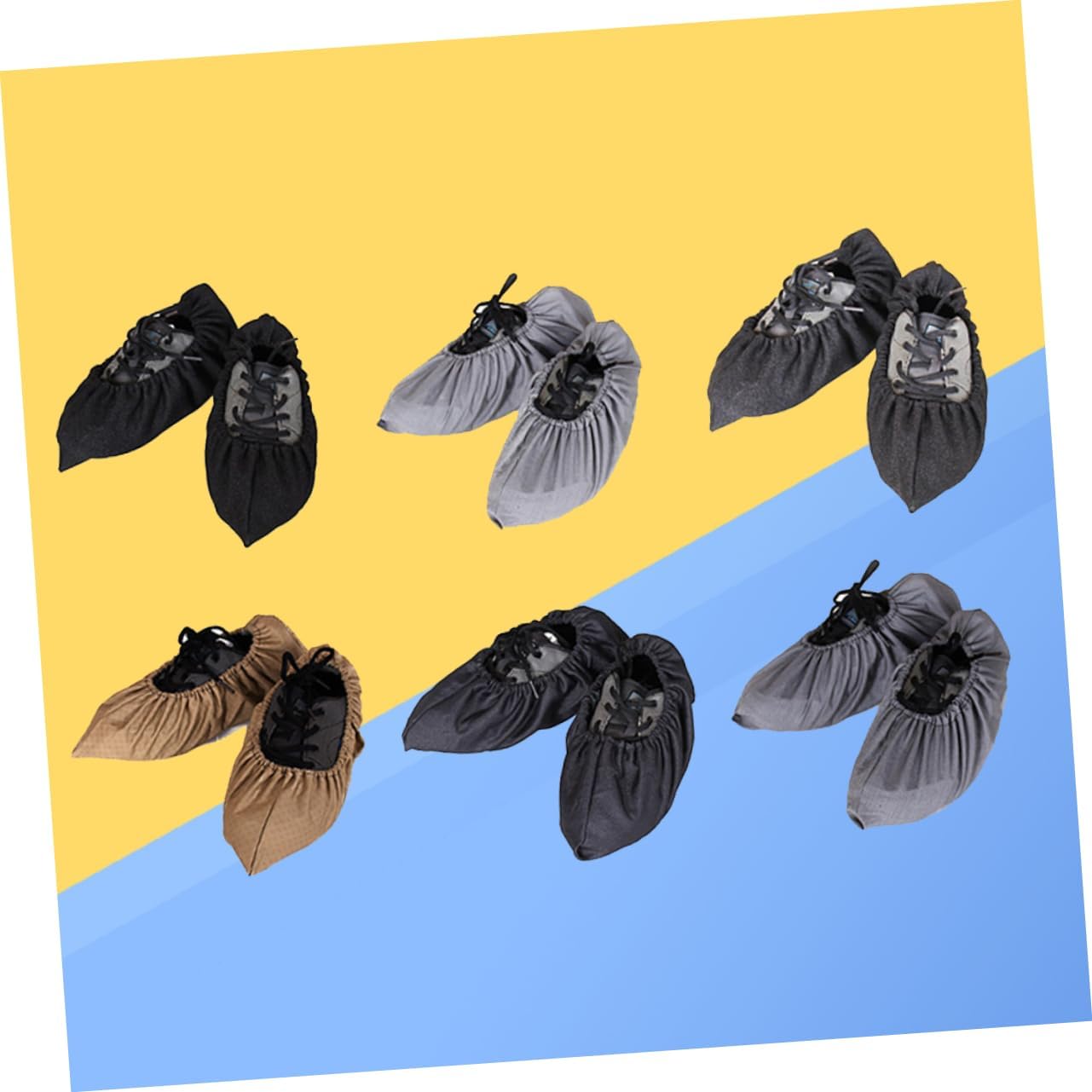PACKOVE Mopping Shoes Cover 1 Pair Non-Slip Cleaning Shoes for Home