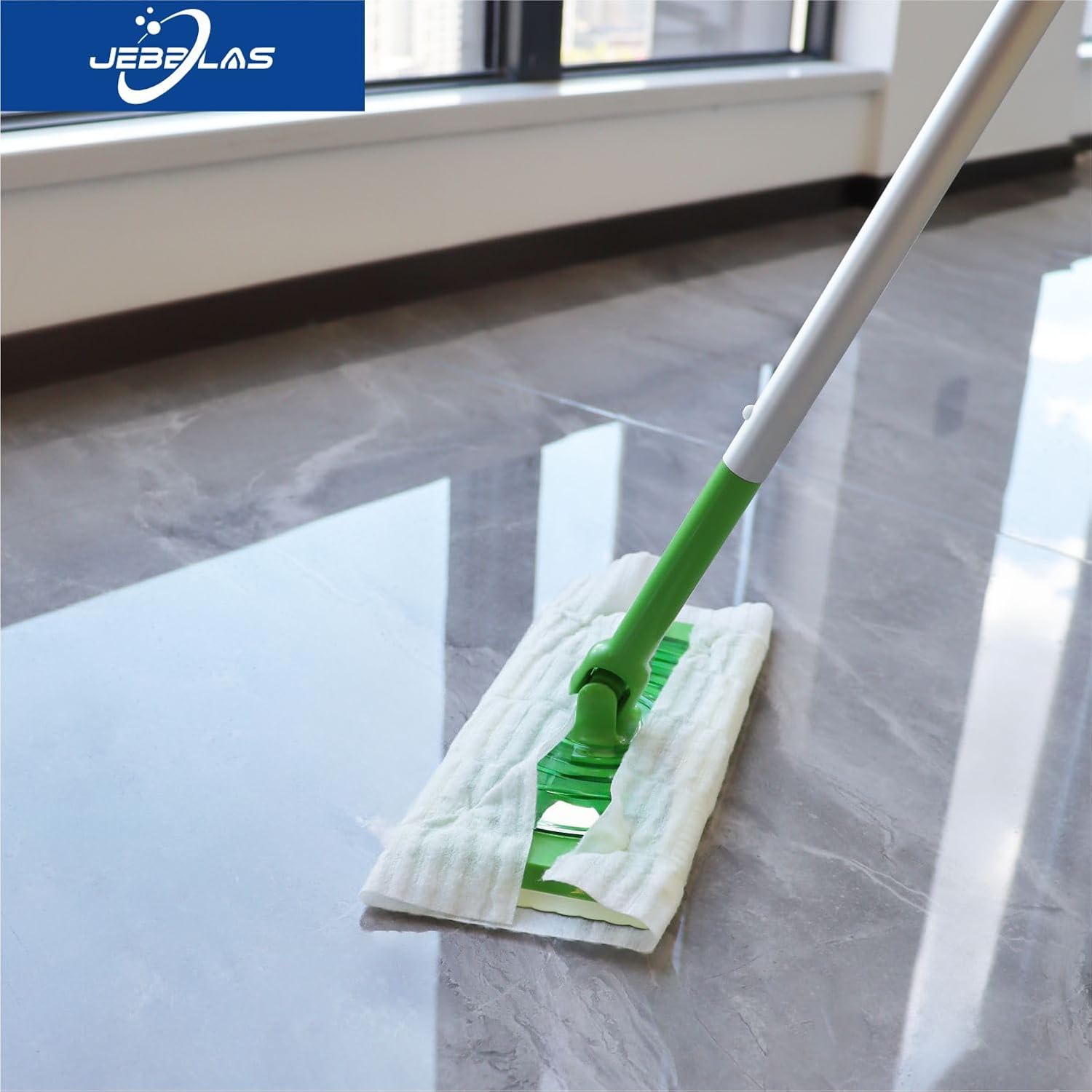 JEBBLAS 60 Pcs Disposable Dry Mop Cloth Refills