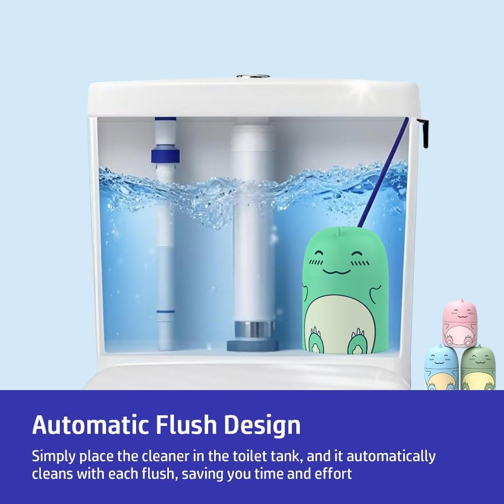 CloudMades Cute Dinosaur Toilet Cleaner Bottle with Scent