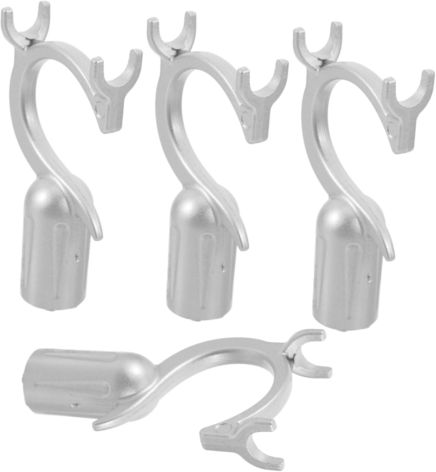 4Pcs Aluminum Alloy Mop Pole Hook Replacement for Enhanced Cleaning