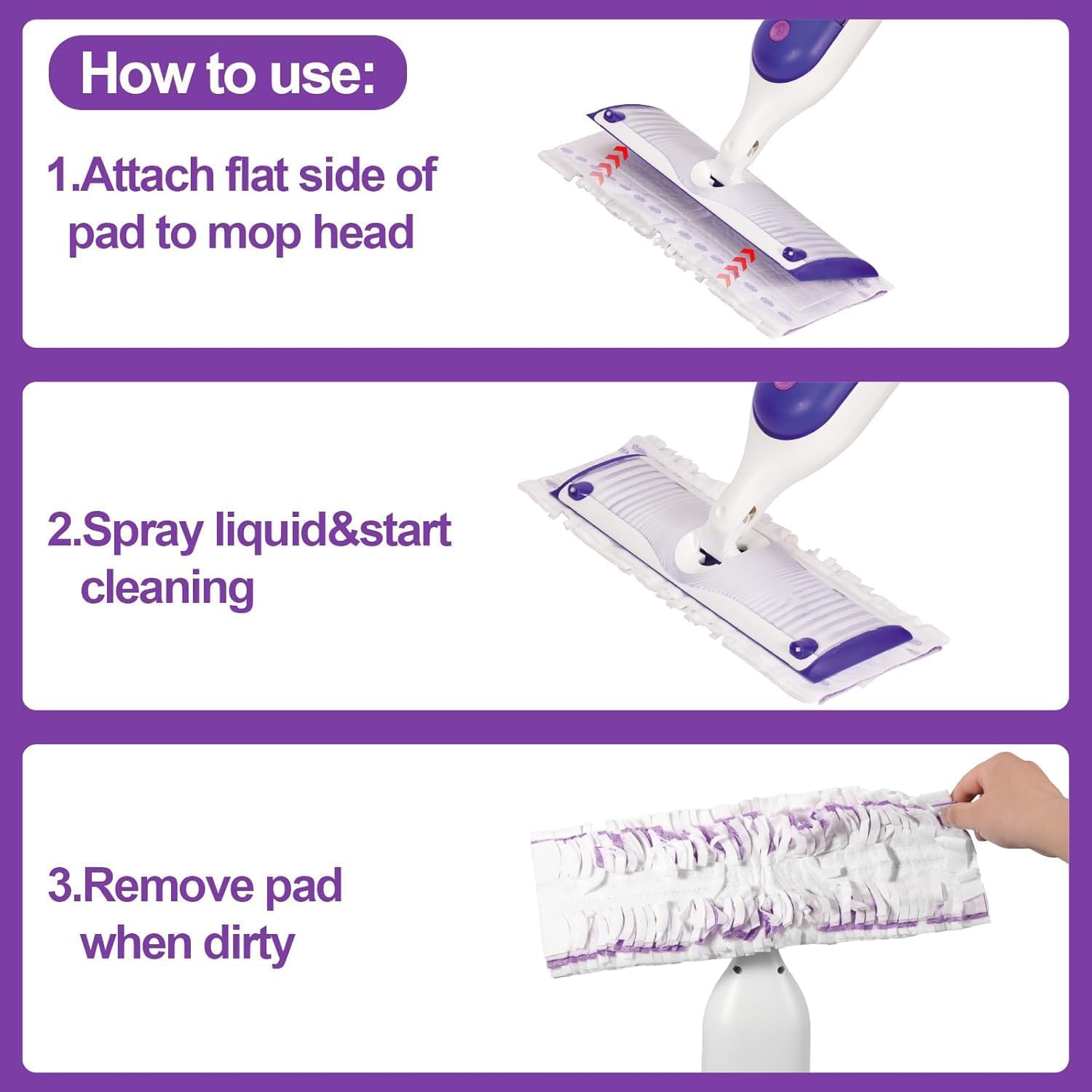 PROXO Replacement Pad Refills for Power Mop