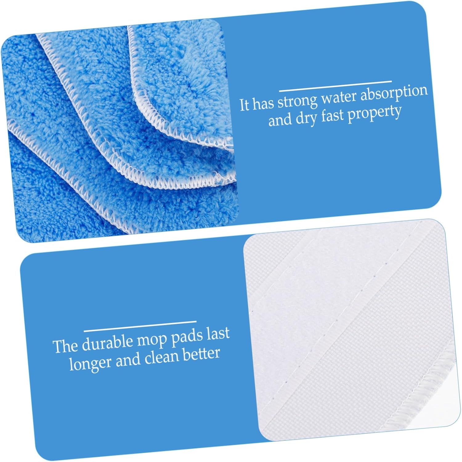 4pcs Cedar Mop Head Replacements for Steam Pads Swifter Vacuum Refills