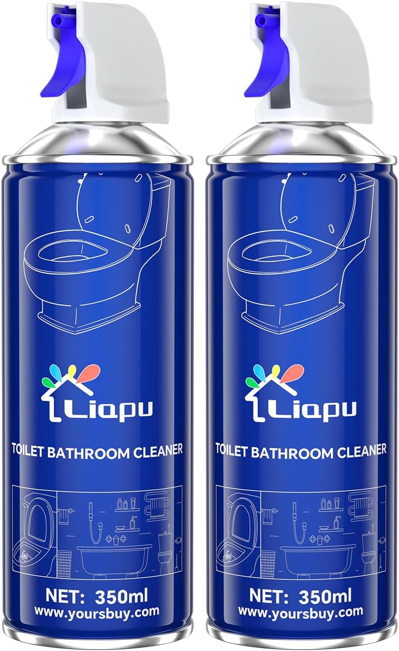 Liapu Toilet Bowl Cleaner 2 Pack Eco-Friendly Fresh Mint Scent