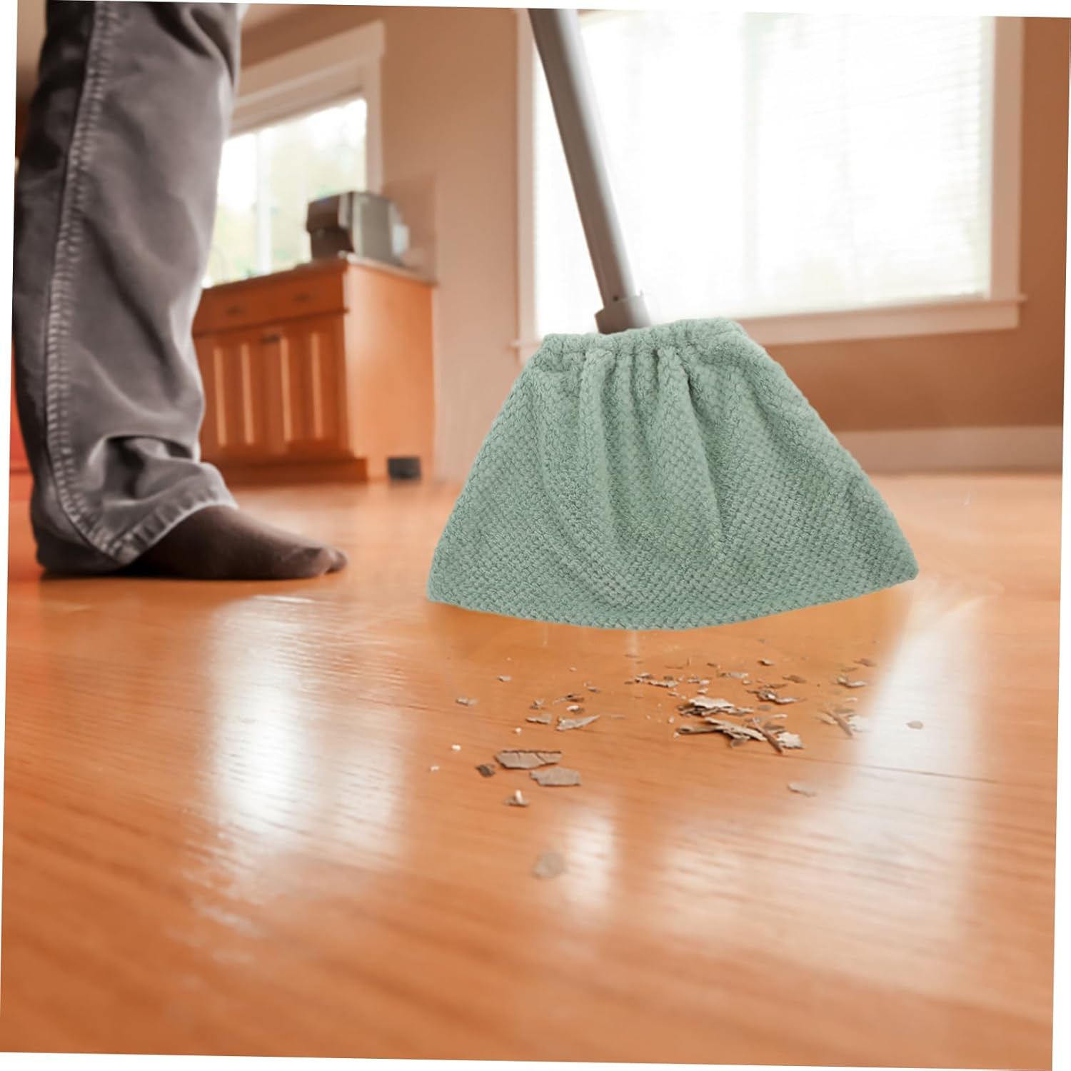 2pcs Reusable Broom Cover Cleaning Cloths