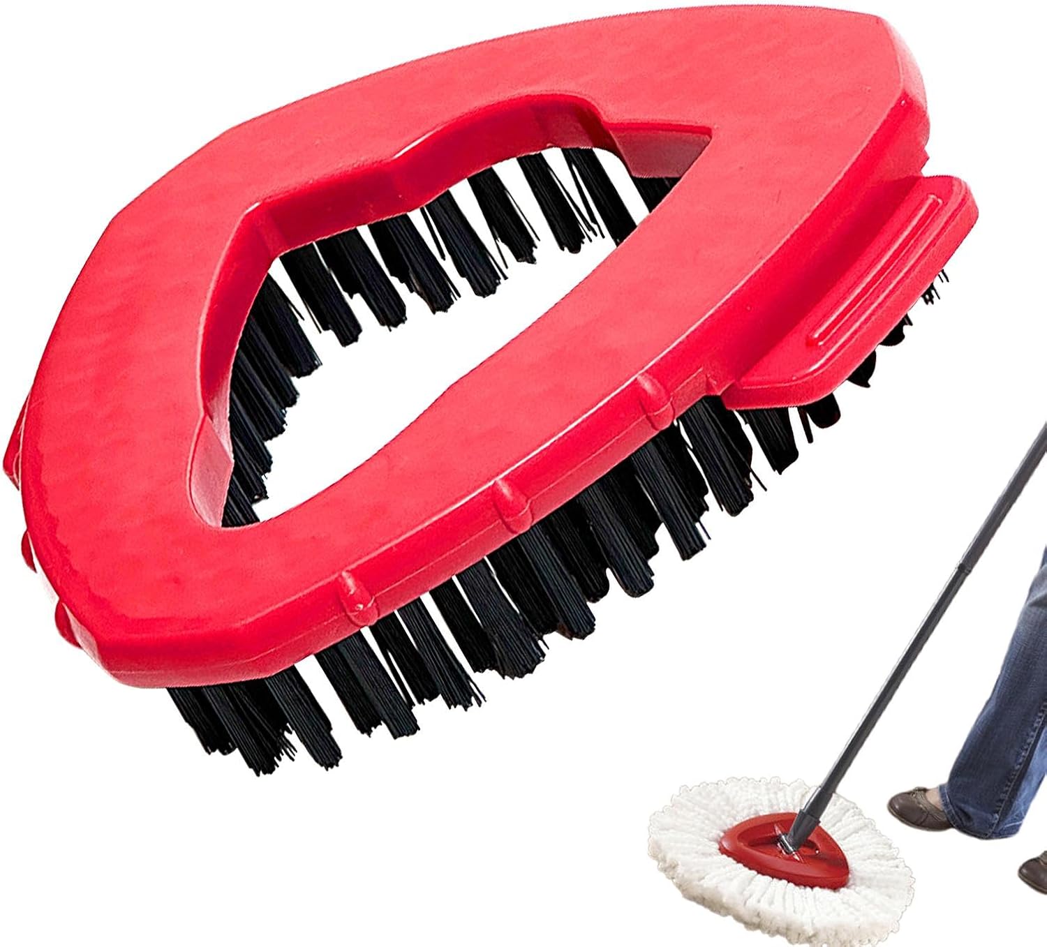 Rotating Scrub Brush Head for Mop 180-Degree Swivel Replacement