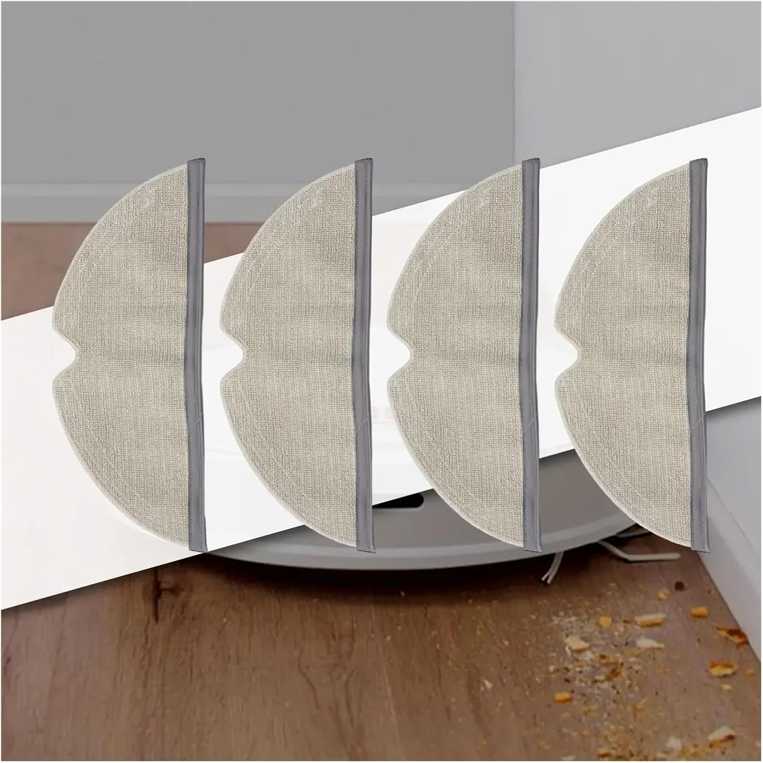 4PCS Mop Pad Replacement for Roborock Q8 MAX MAX Plus