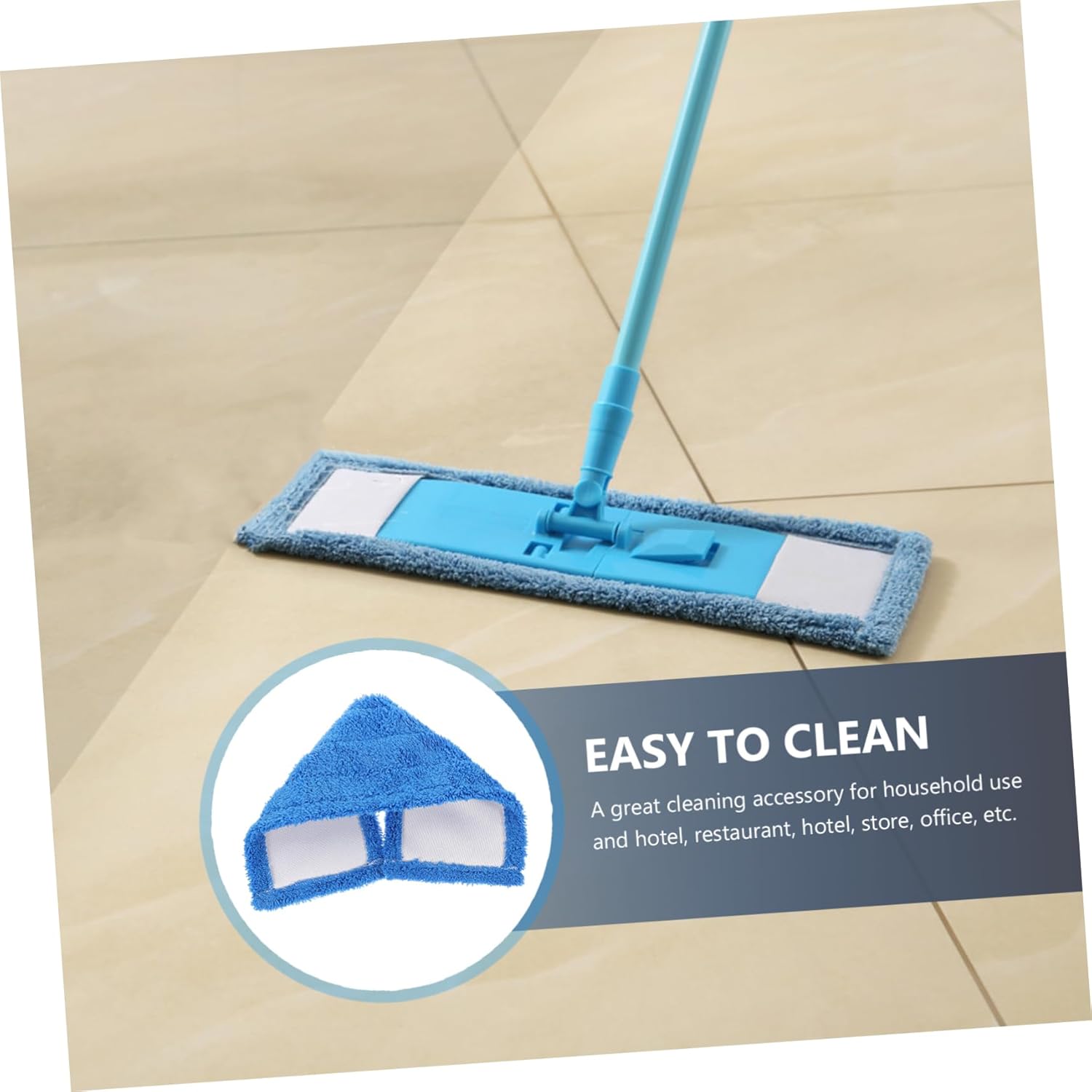 SHERCHPRY Microfiber Mop Head Refill Pads 4-Pack