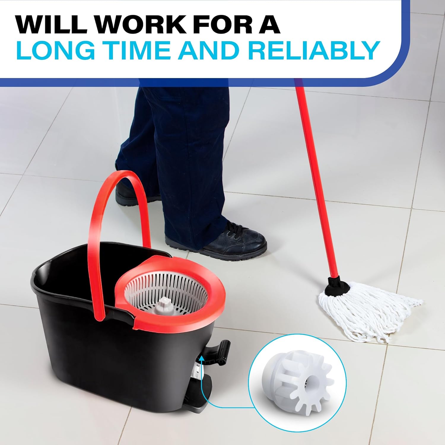 Novsix Spin Mop Replacement Heads Set