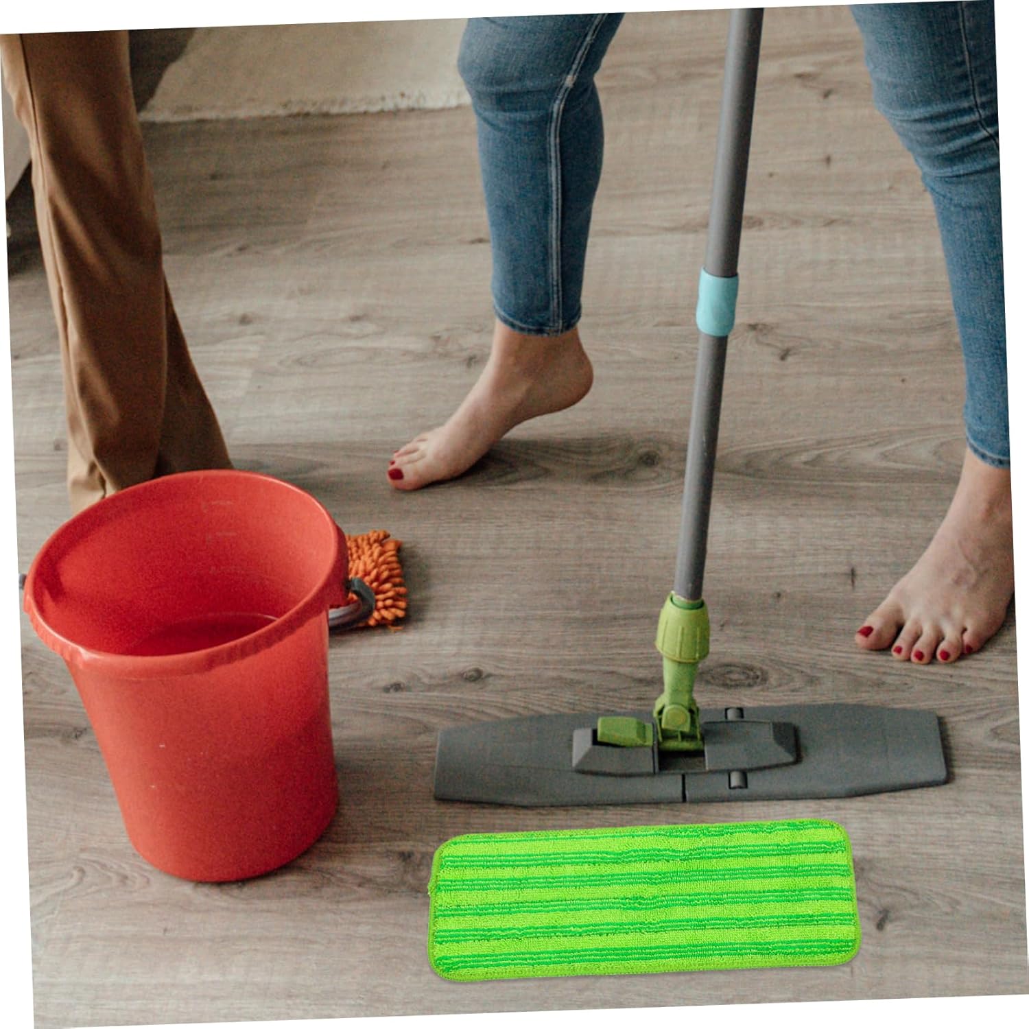 3pcs Microfiber Mop Pads Reusable and Durable