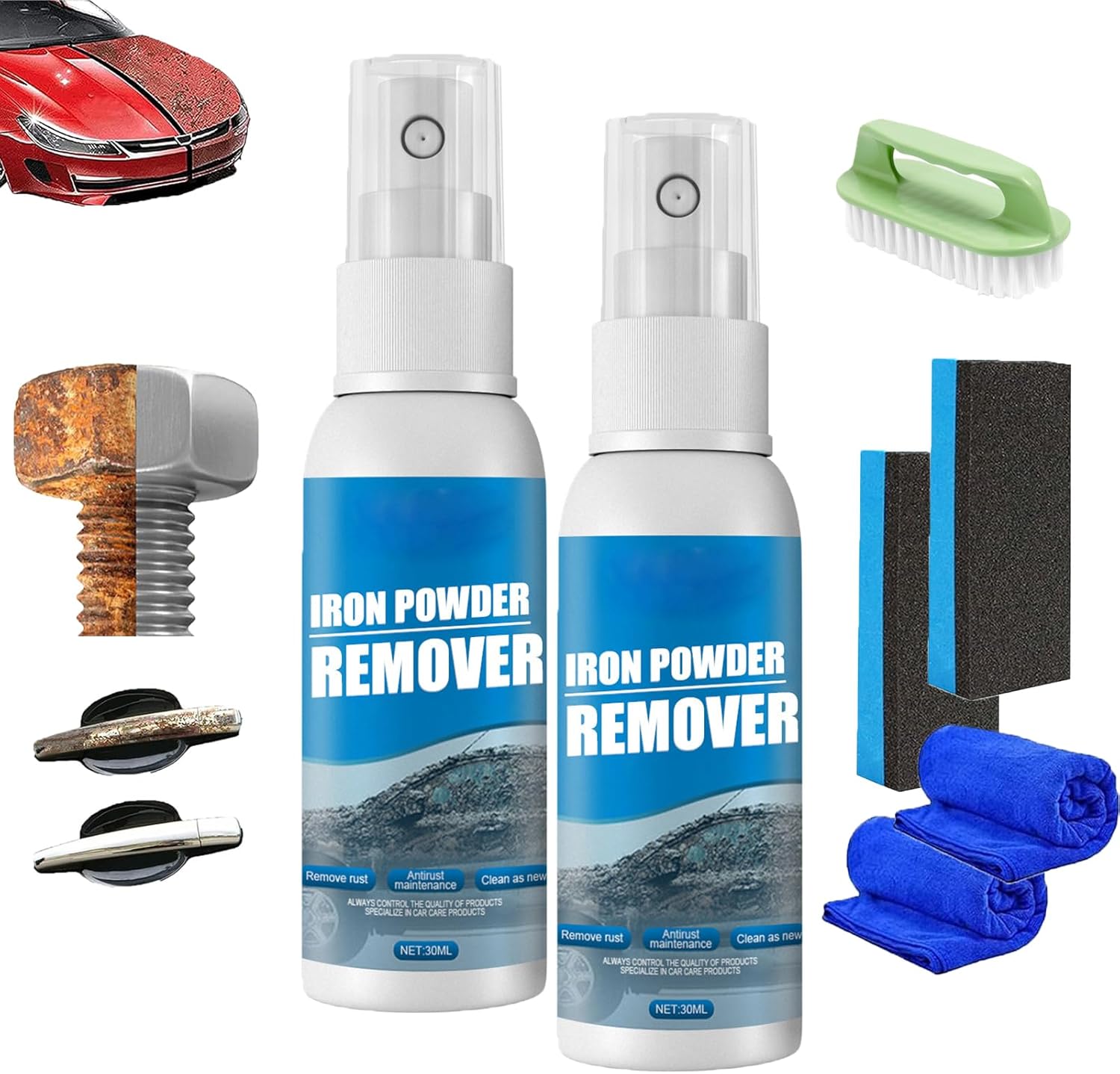 WRSFXV Multi Purpose Rust Remover Spray 2pcs 30ml 1