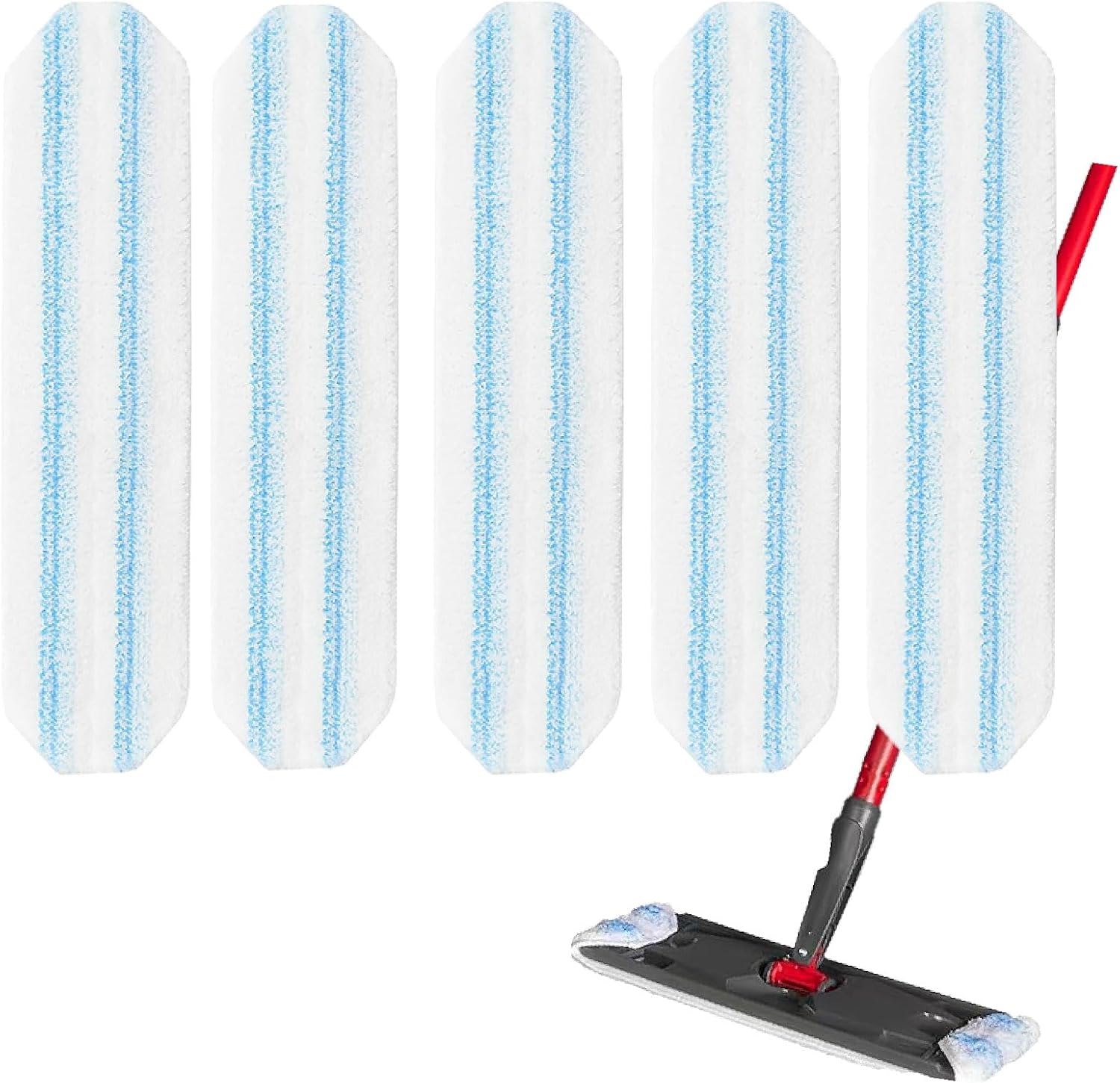 5-Pack O-Cedar H2Pro Replacement Mop Pads - Ultra-Dense Microfiber