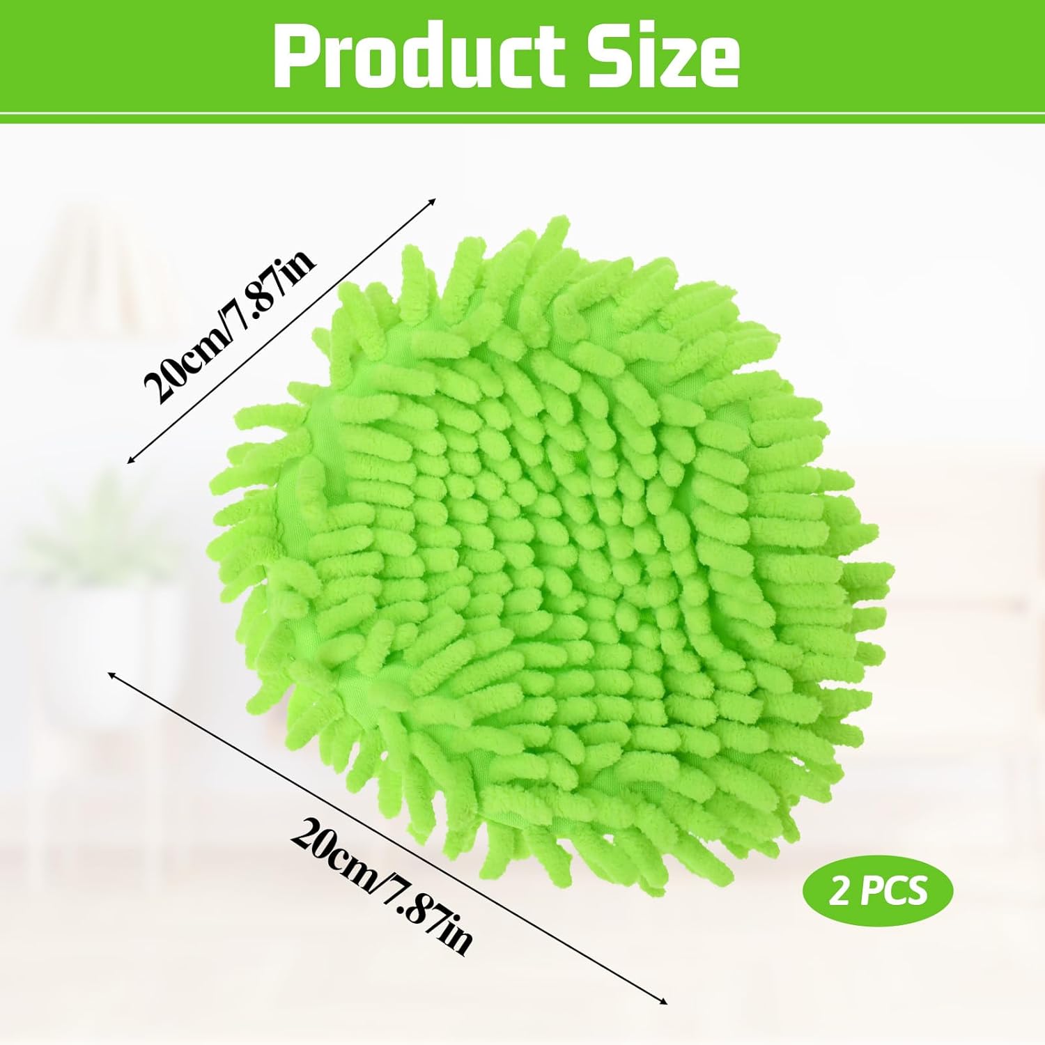 Yuomeaz 2 Pack Spin Mop Replacement Heads