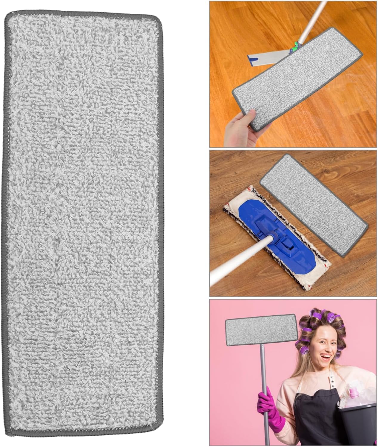 4pcs Microfiber Mop Pads Refill for Tile and Marble