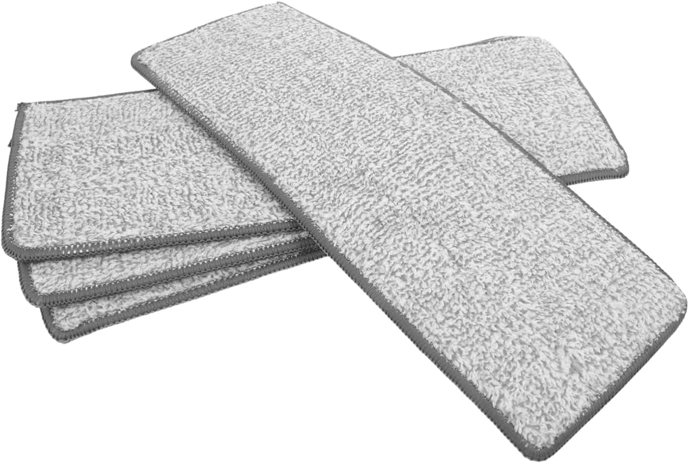 4PCS Reusable Microfiber Mop Heads for Wet Dry Floor Cleaning
