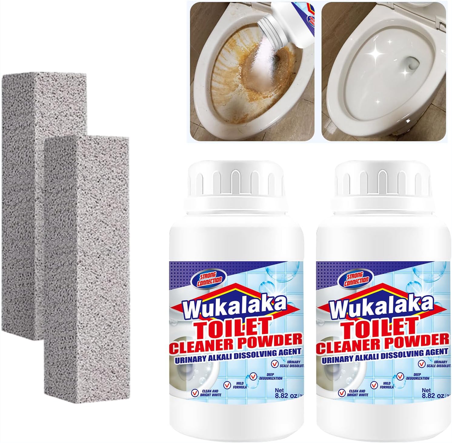 WUKALAKA Pumice Stone Toilet Cleaner 22pcs