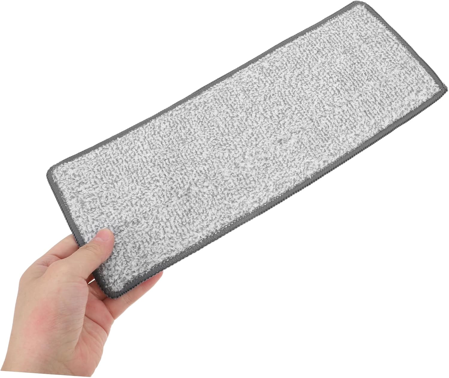 4pcs Microfiber Mop Replacement Pads - Flat Heads Grey