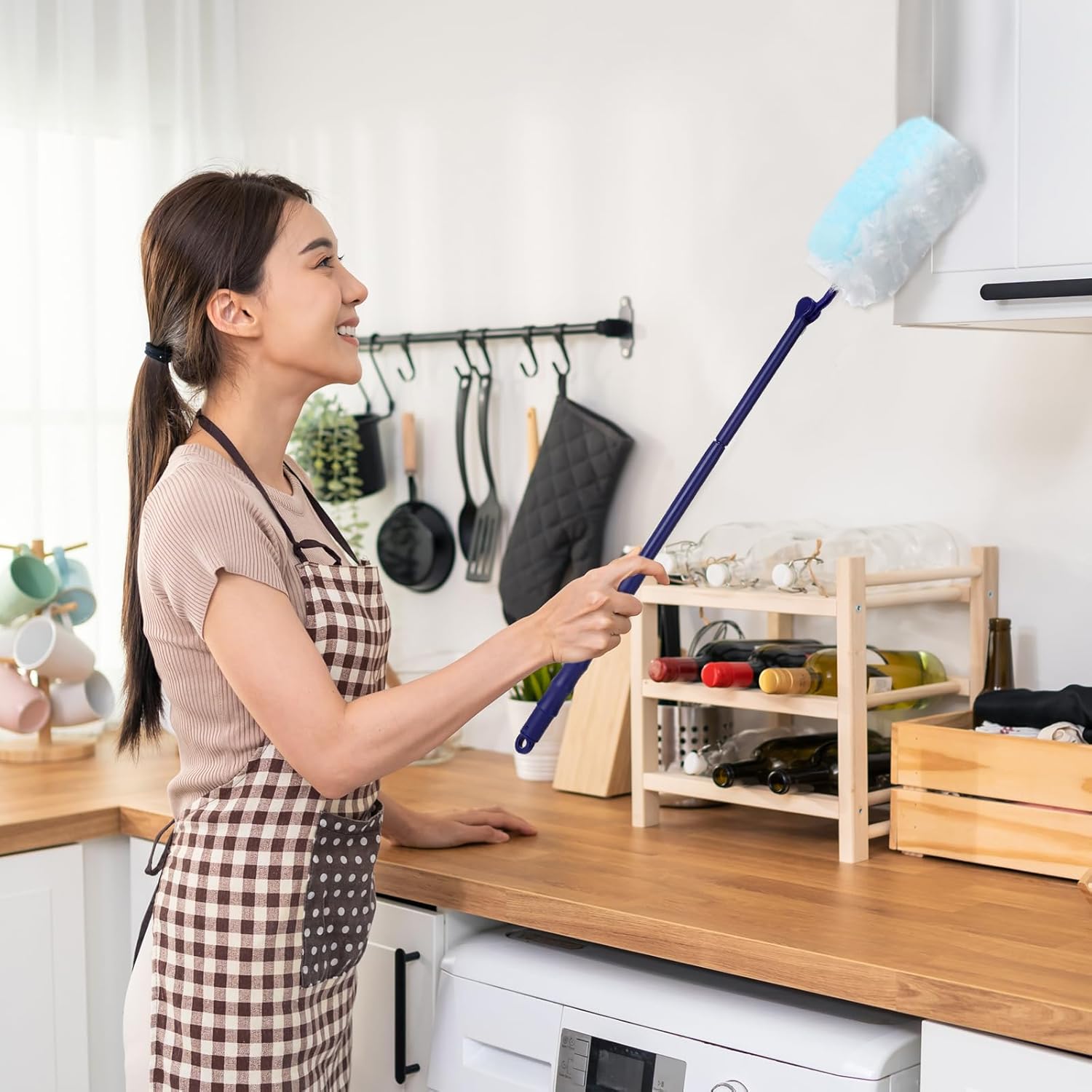 Maxcheck 180 Pcs 180 Disposable Duster Refills with 3 Handles