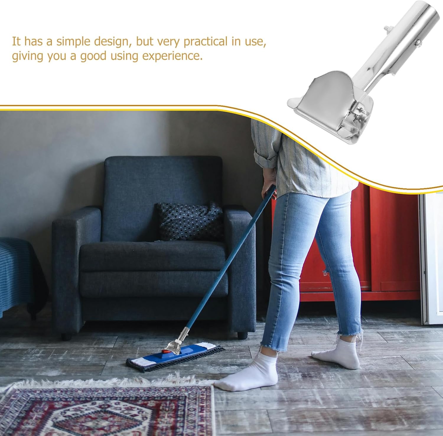 IMIKEYA Mop Pole Clamp Replacement 1