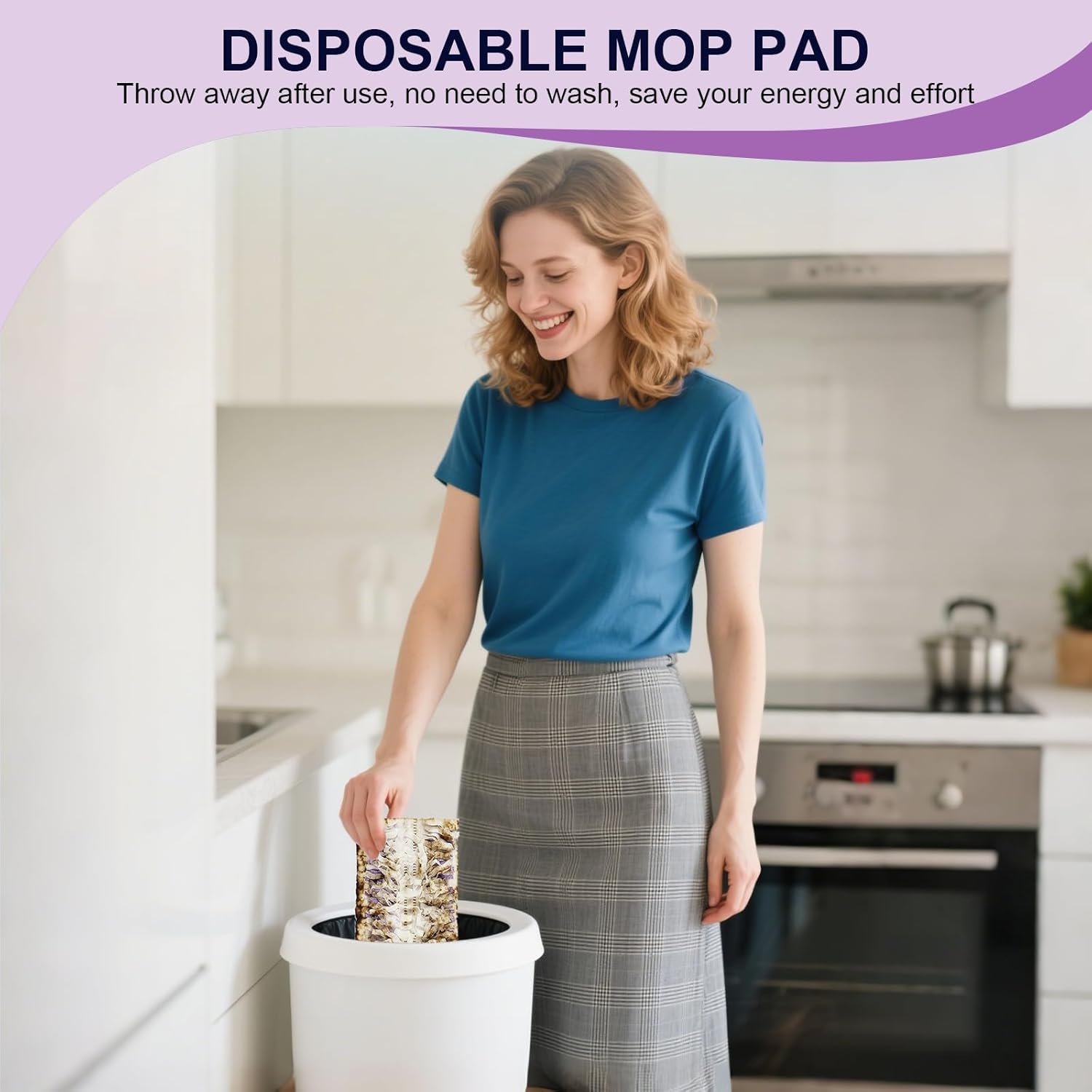 32 Count Power Mop Refill Pads 14-Layer Thickened for Deep Cleaning