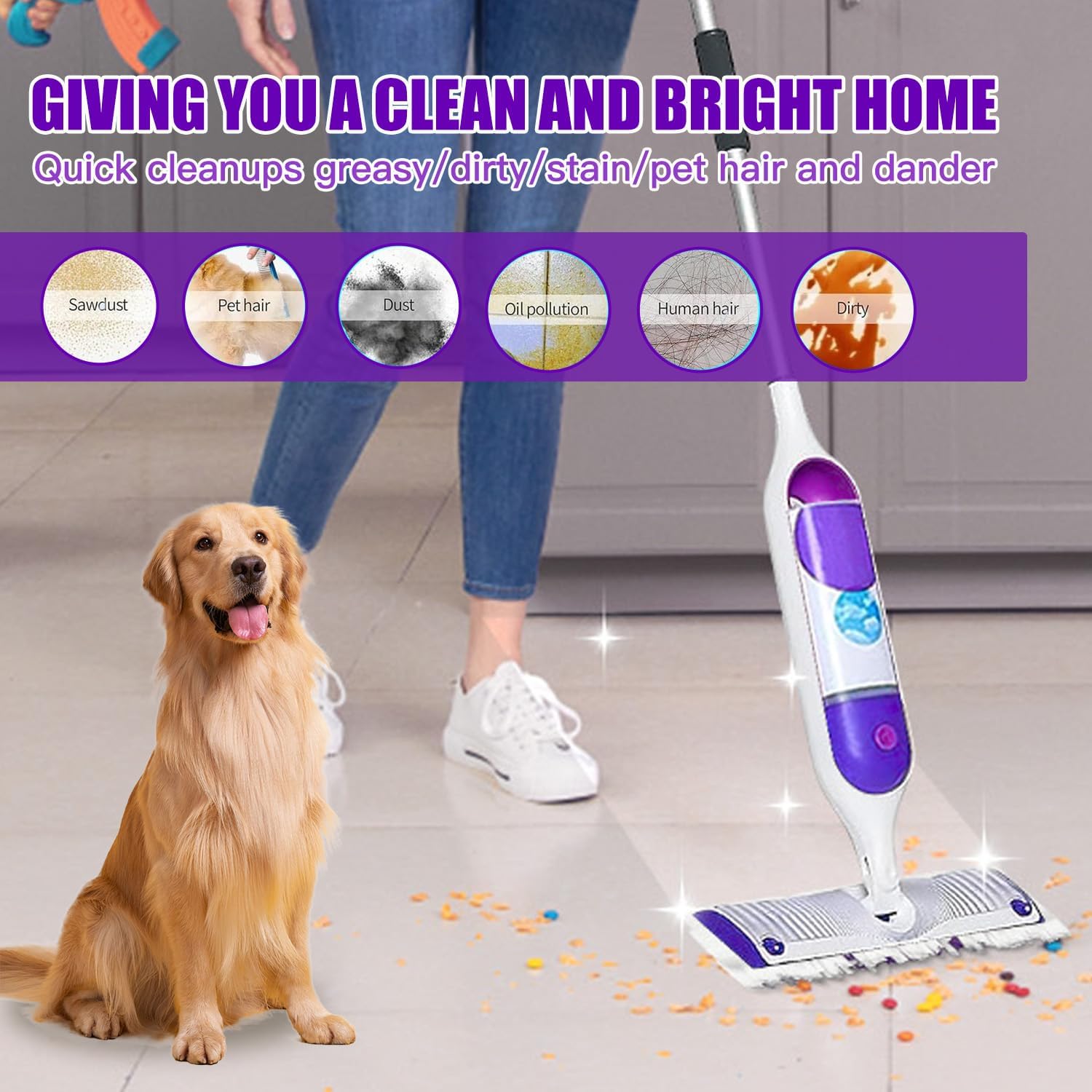 Disposable Power Mop Pads Refills for Swiffer PowerMop 20 Count