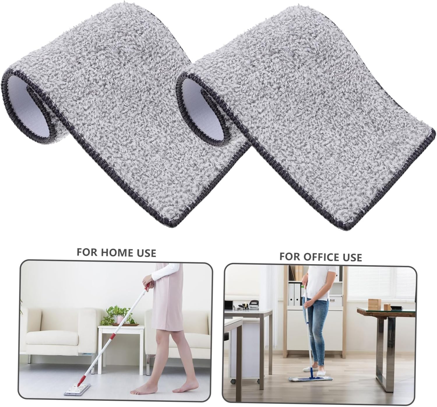 10pcs Reusable Microfiber Mop Pads for Home Cleaning