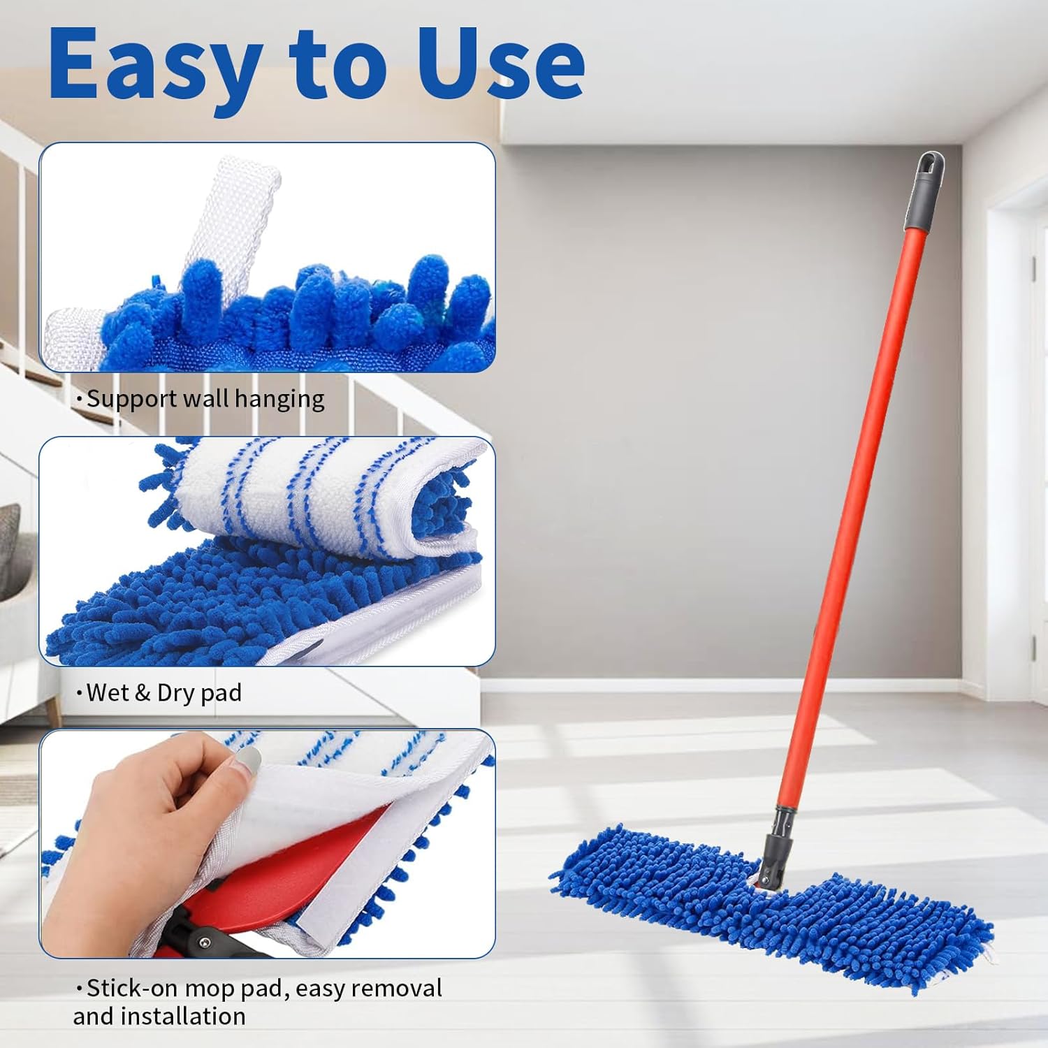 2 Pack Flip Mop Refills for O-Cedar Wet Dry Use