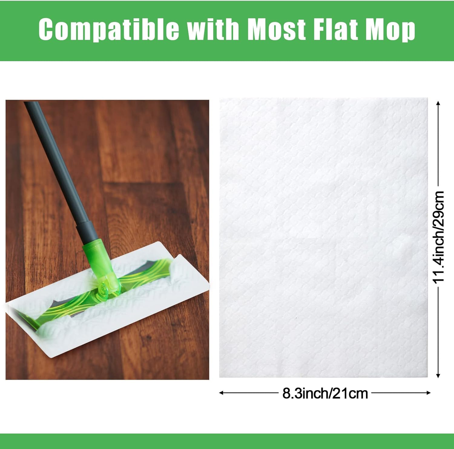 Zubebe 600 Pcs Disposable Dry Mop Refills