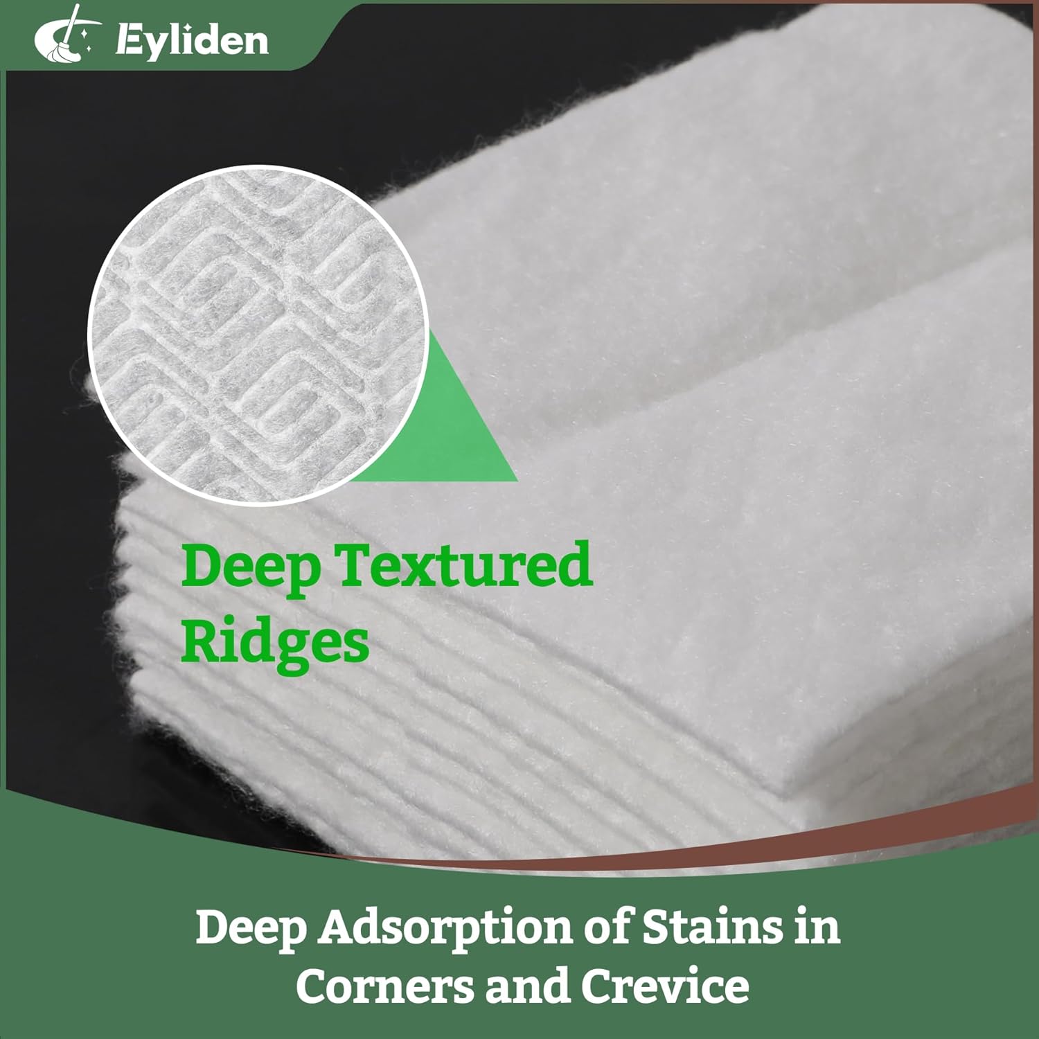 Eyliden 24 Count Dry Mop Pads for 10 Inch Sweeper Mops