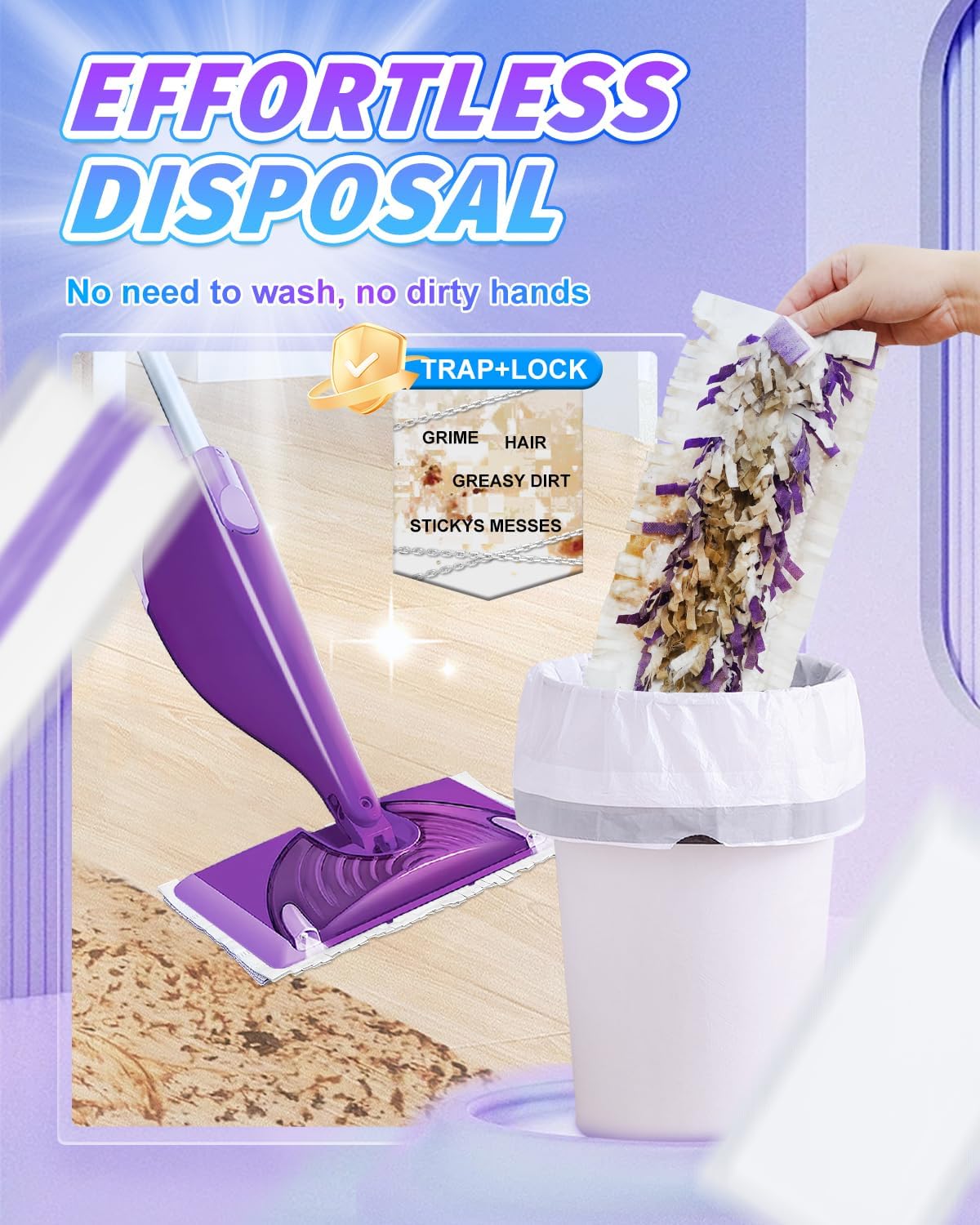MyKEEPOW 20-Pack Replacement Mop Pads for Swiffer Wet Jet