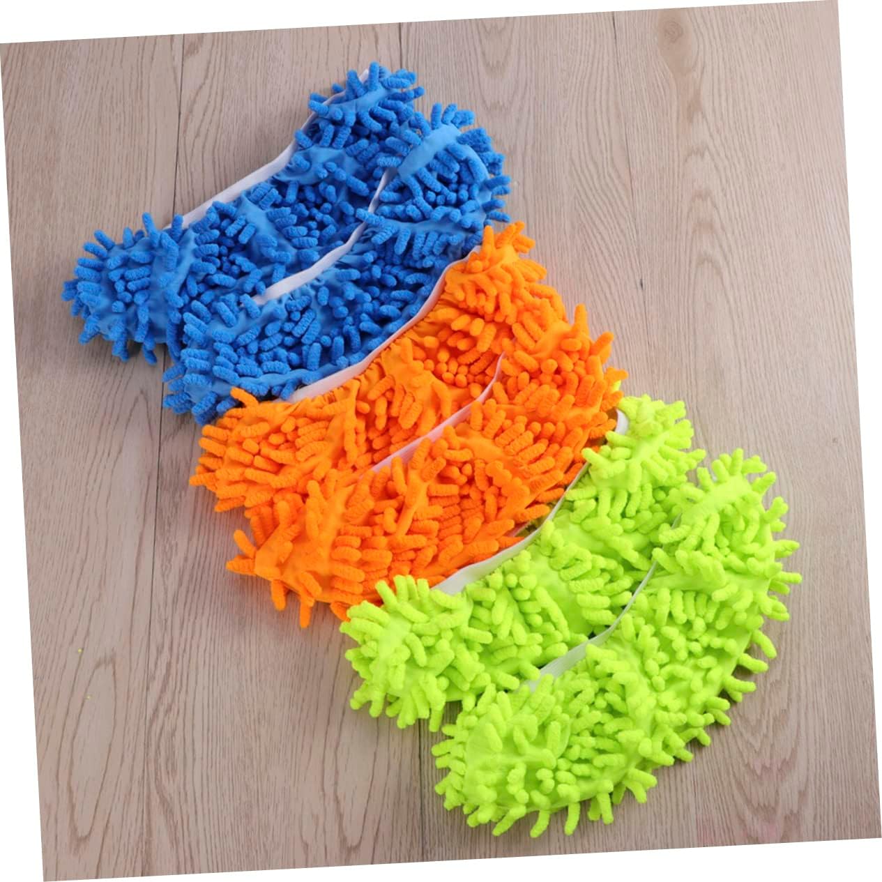 CALLARON Mop Caps Chenille Dust Mop Slippers 4 Pcs 1