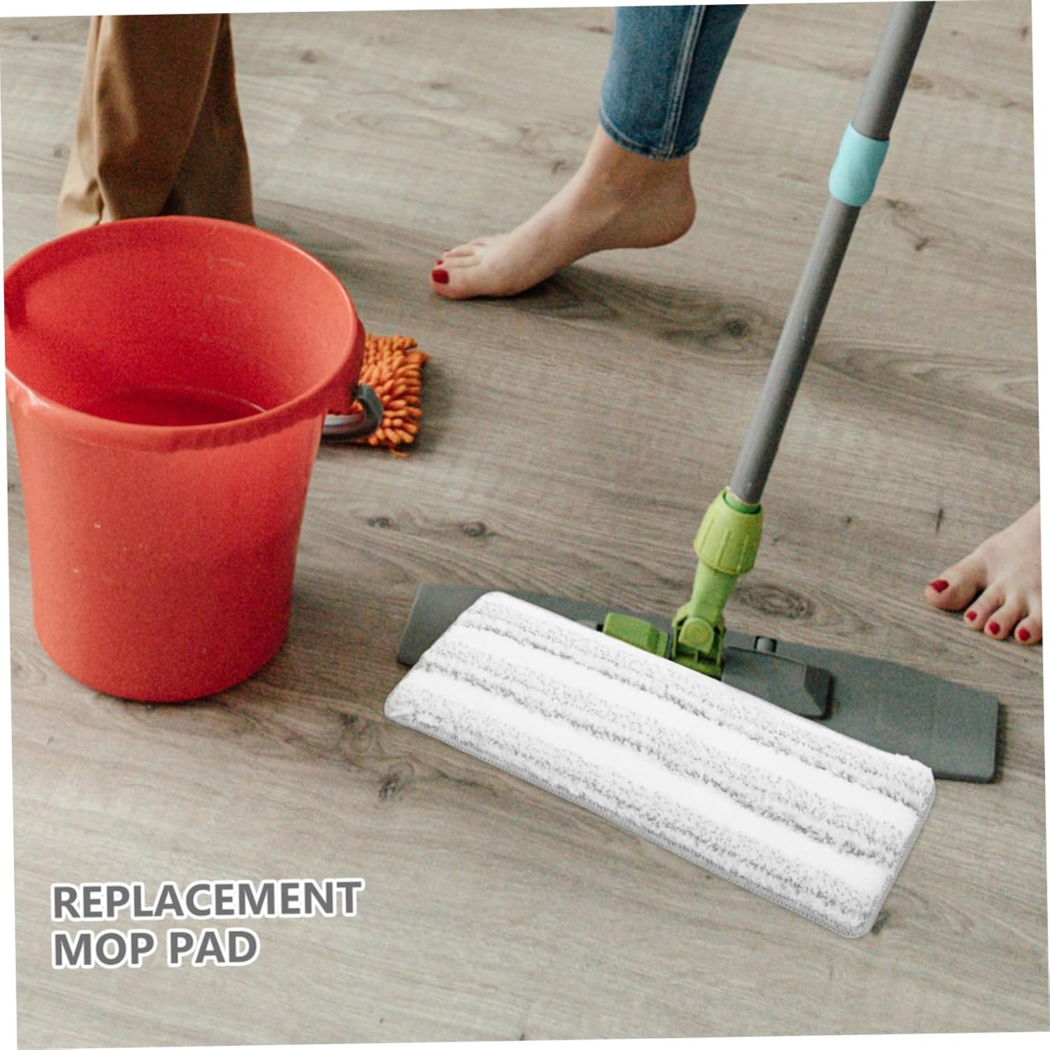 3pcs Washable Mop Pads Replacement for Floor Mopping