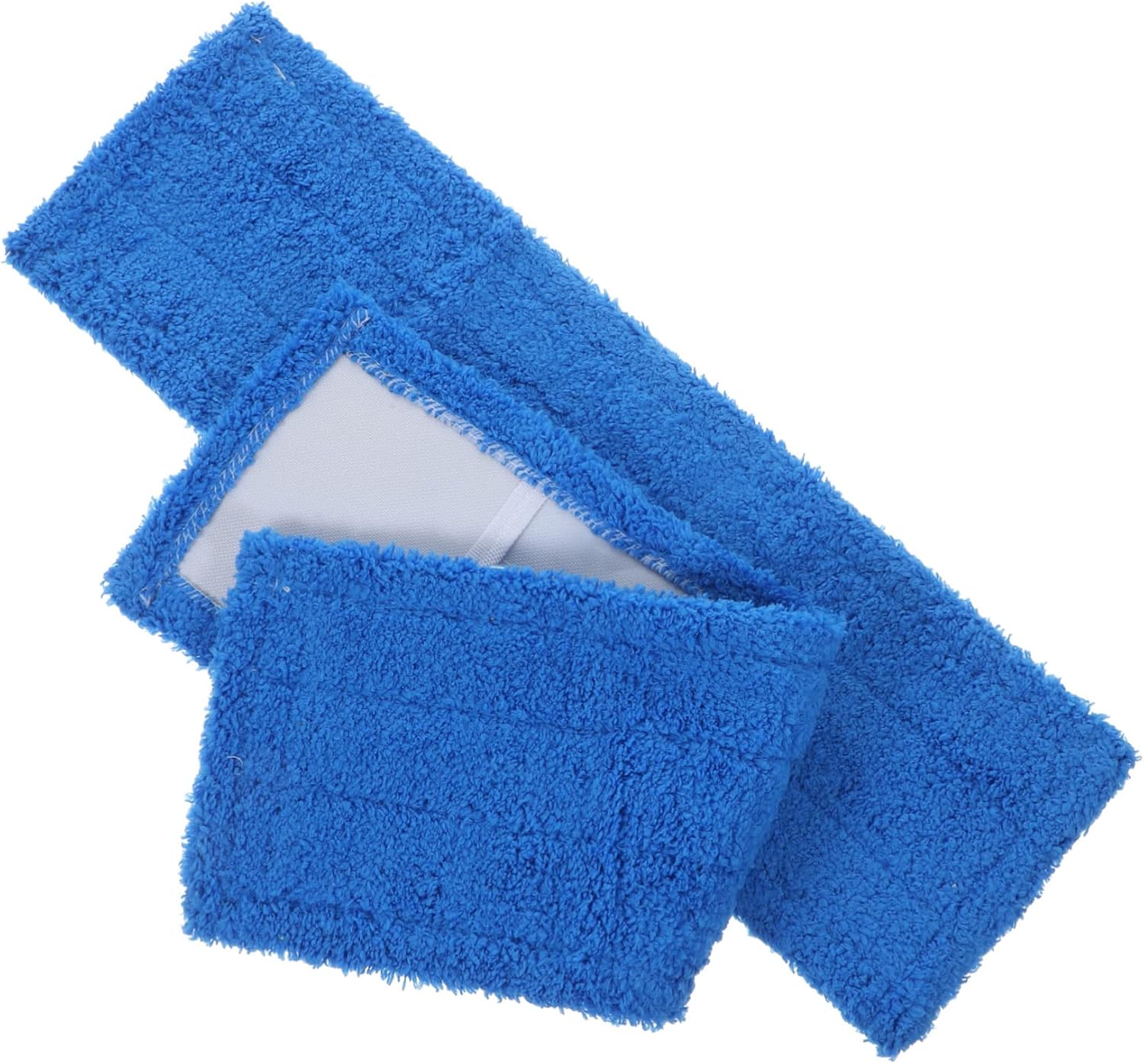 2Pcs Coral Fleece Mop Pads Reusable Replacement Heads