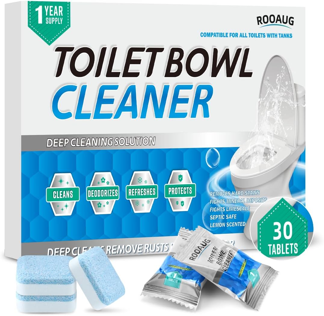 30 Tabs Toilet Bowl Cleaner Tablets for All Toilets