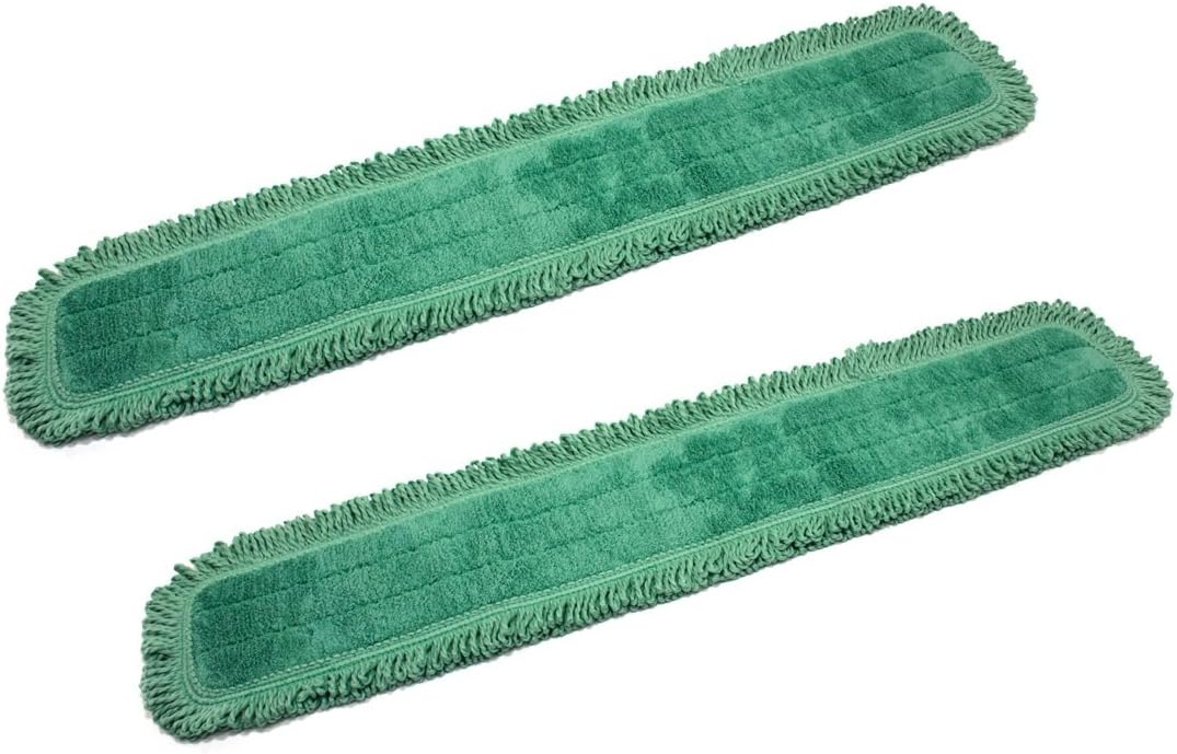Real Clean 48 Inch Green Fringe Replacement Mop Pads 1