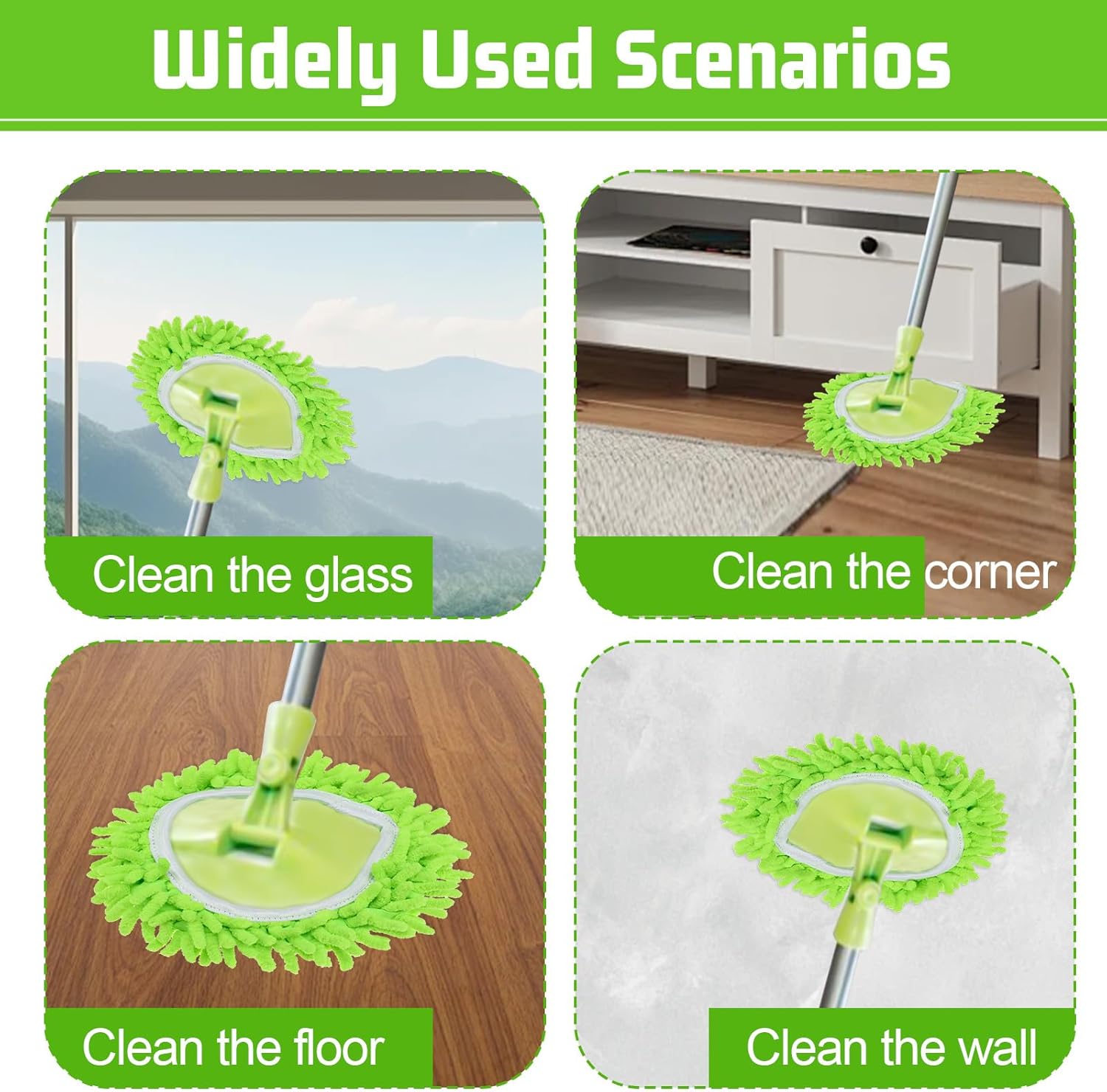 Yuomeaz 2 Pack Spin Mop Replacement Heads