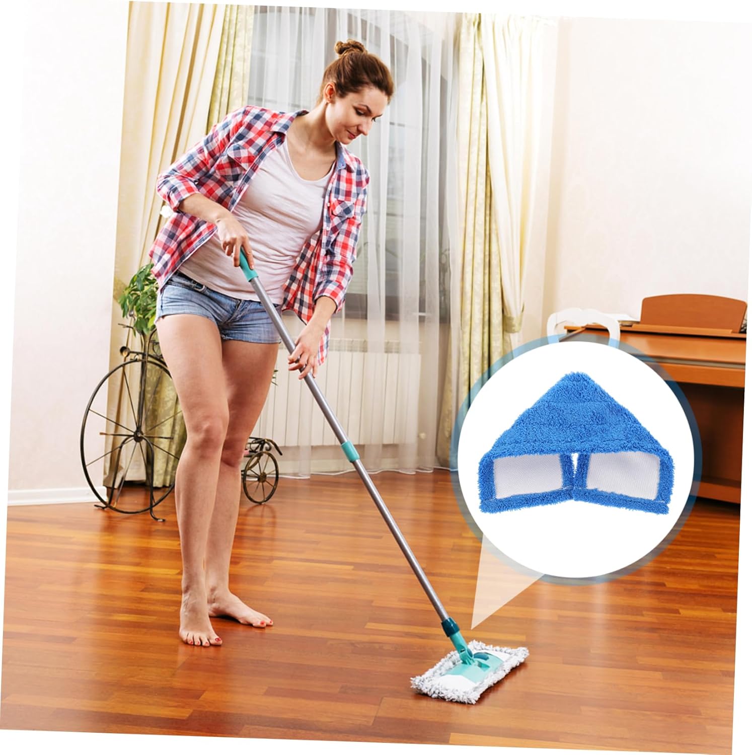 PACKOVE Microfiber Mop Pad Refill for Hard Floors