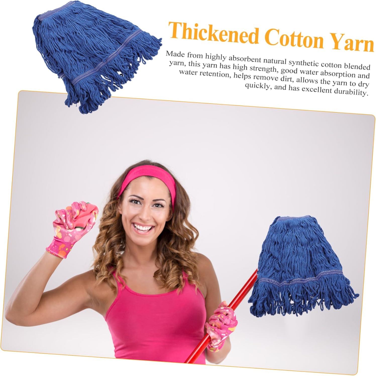 CALLARON Heavy Duty Cotton Yarn Mop Head Replacement 1