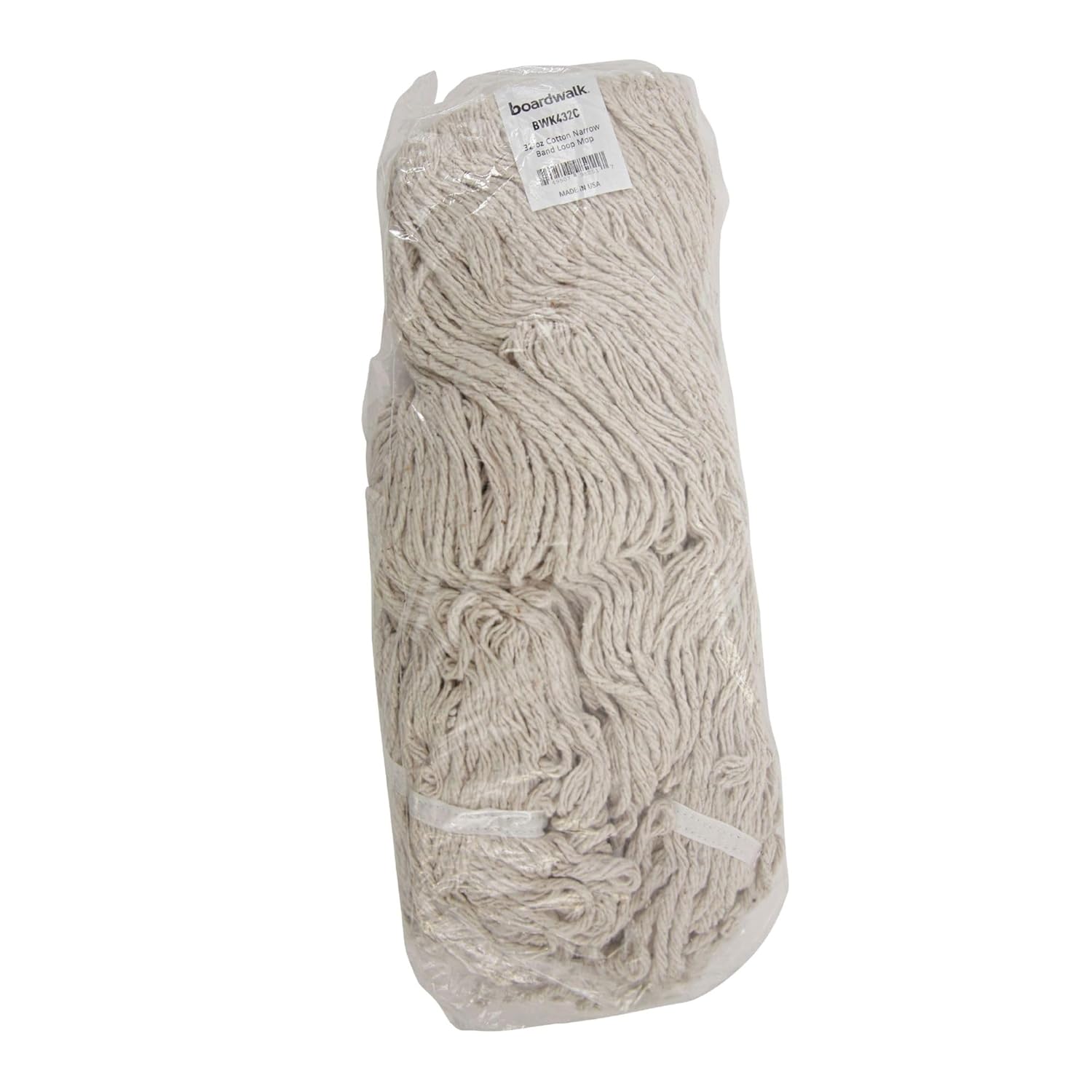 Boardwalk Replacement Mop Head 32-Oz White Premium Cotton