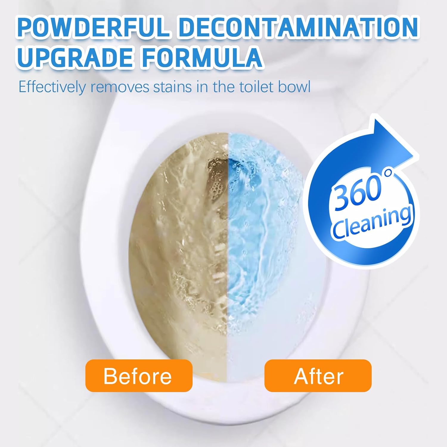 Toilet Bowl Cleaner Powder Pumice Stone Set
