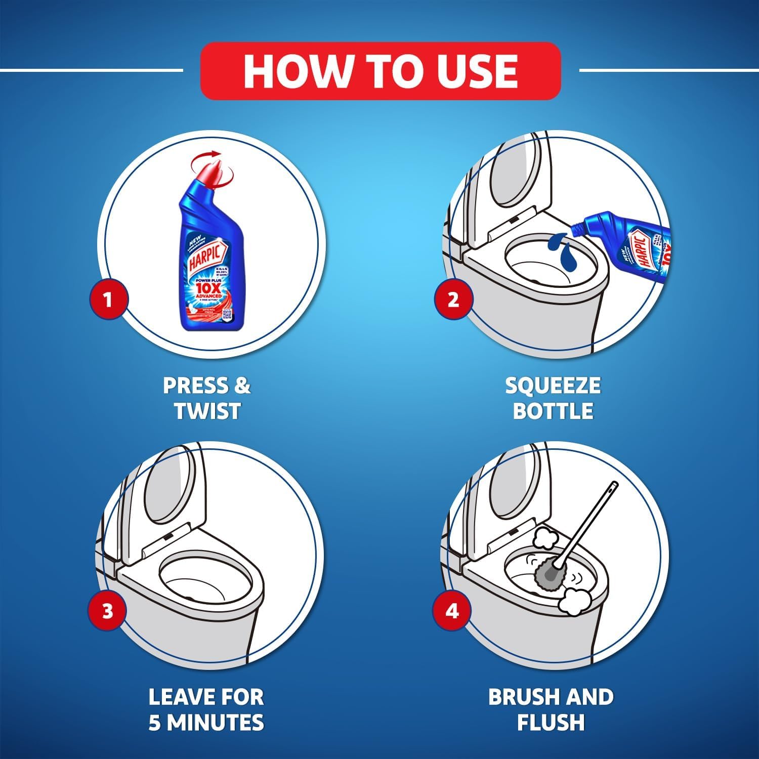 Harpic Powerplus Original 500 ml Toilet Cleaner 1