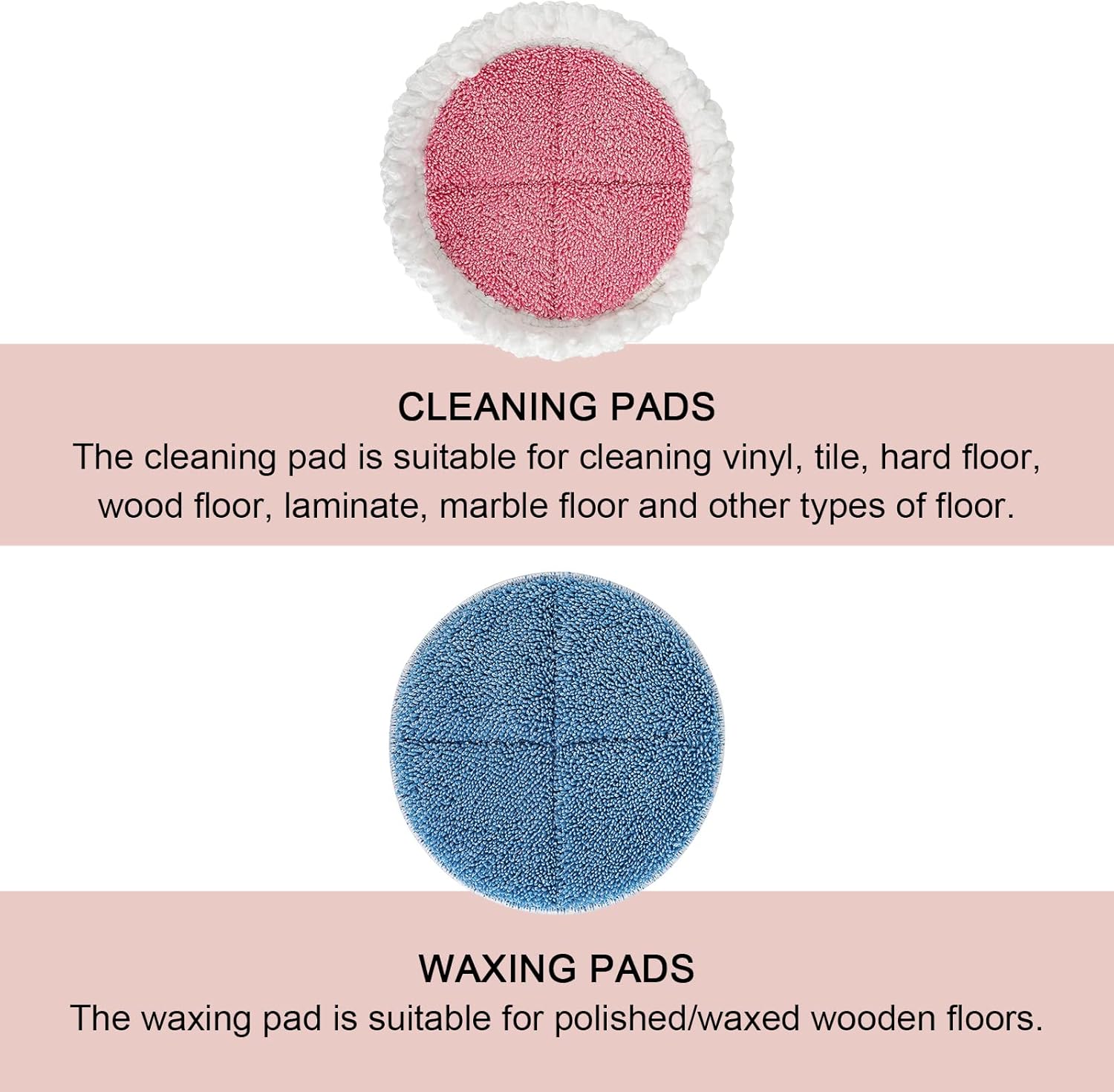 GreeSuit Electric Mop Pads 6 Pack 728in Cleaning Replacement
