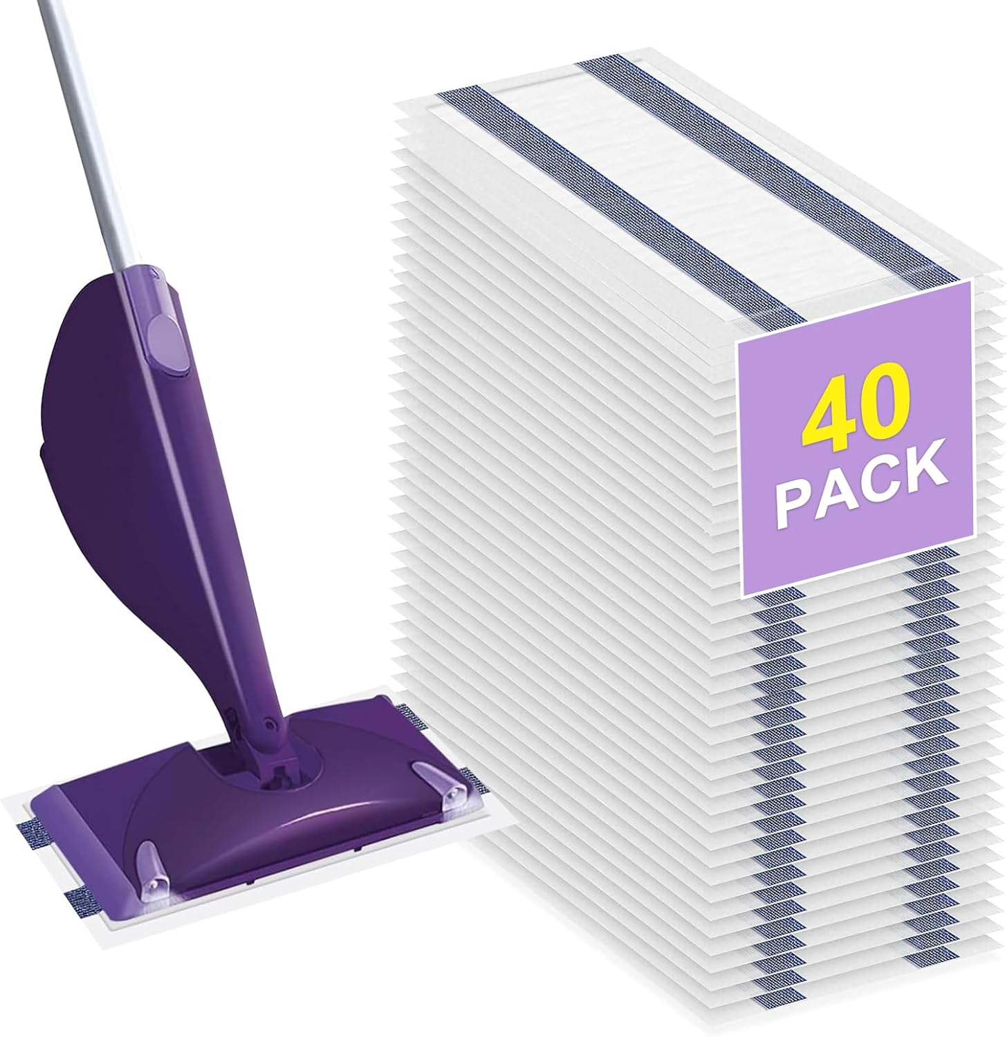 40 Pack WetJet Mop Pad Refills Multi Surface Cleaning