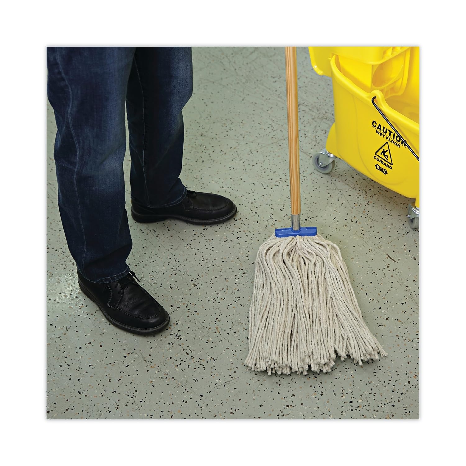 Boardwalk BWK724CCT 24 oz Cotton Wet Mop Head - White 12Carton