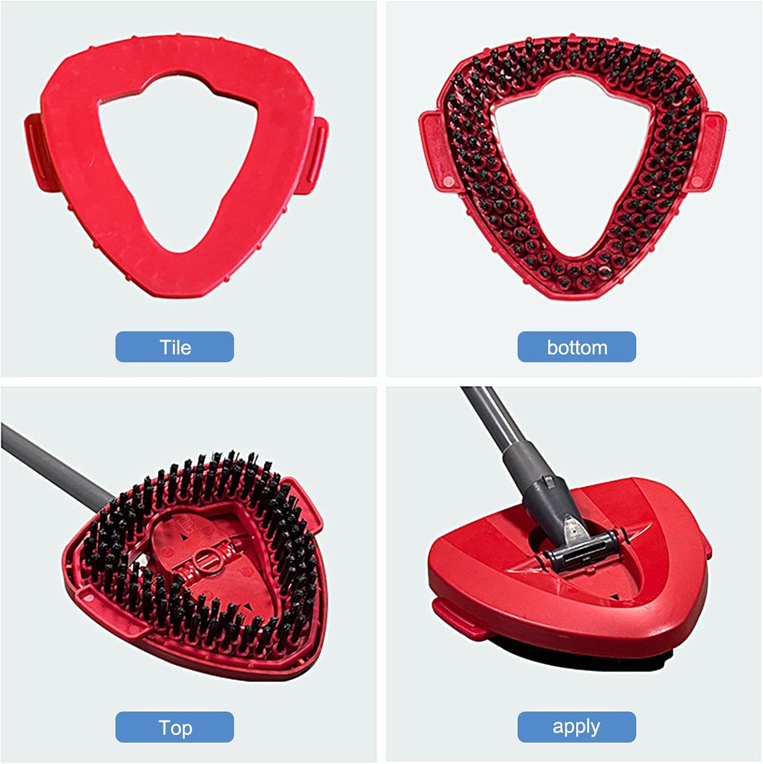 Rotating Scrub Brush Head for Mop 180-Degree Swivel Replacement