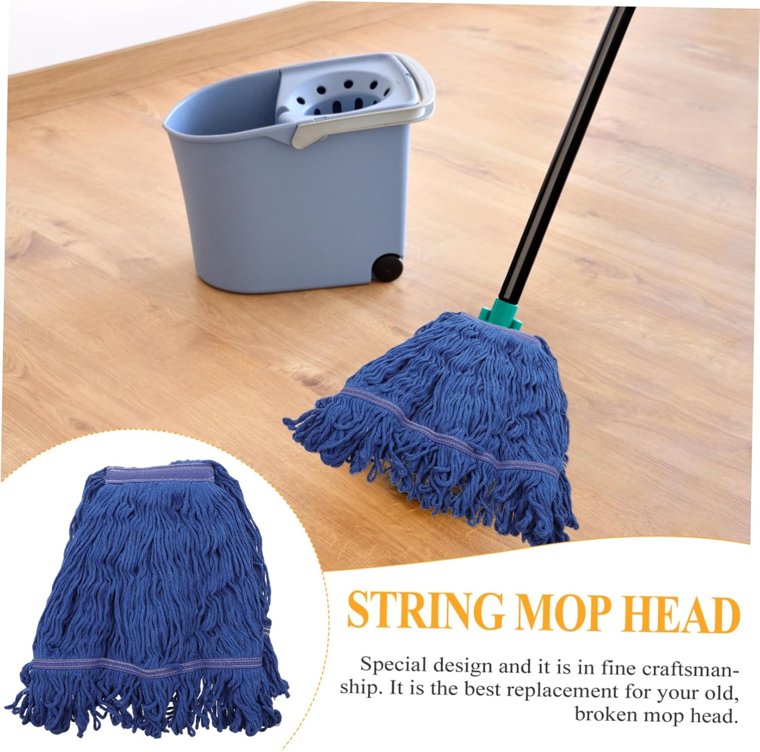 CALLARON Heavy Duty Cotton Yarn Mop Head Replacement 1