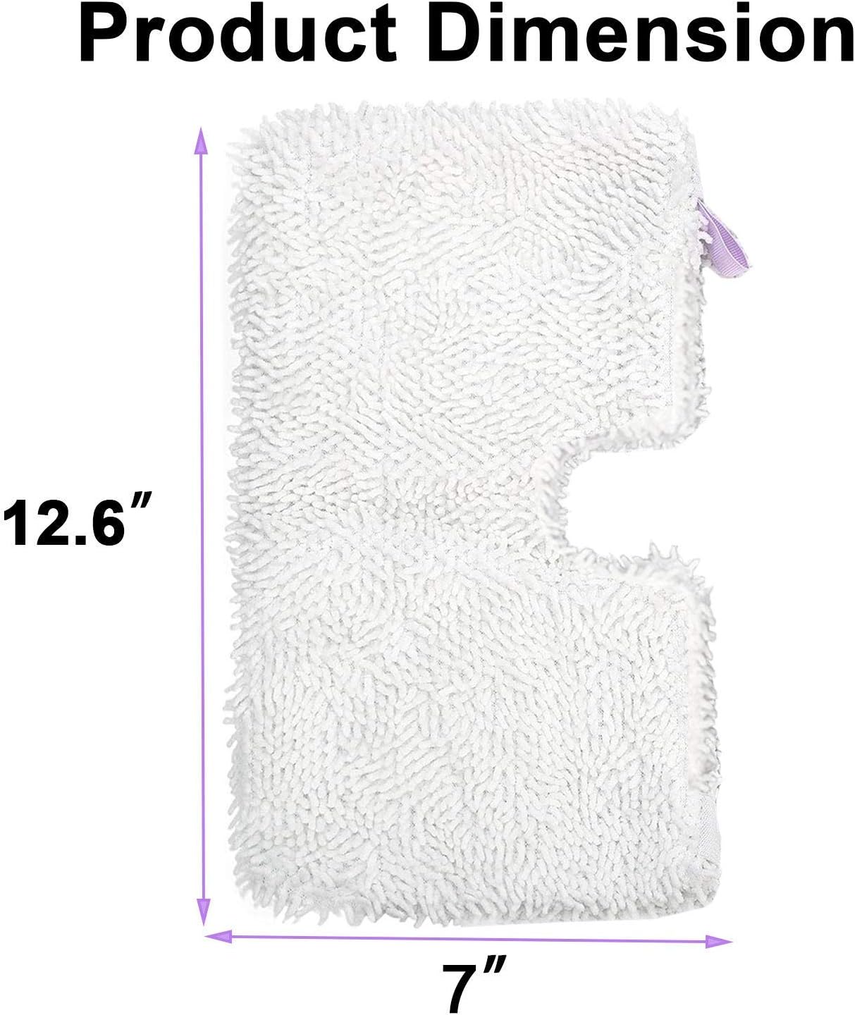 FFsign 6 Pack Washable Microfiber Steam Mop Pads for Shark Steam Mop